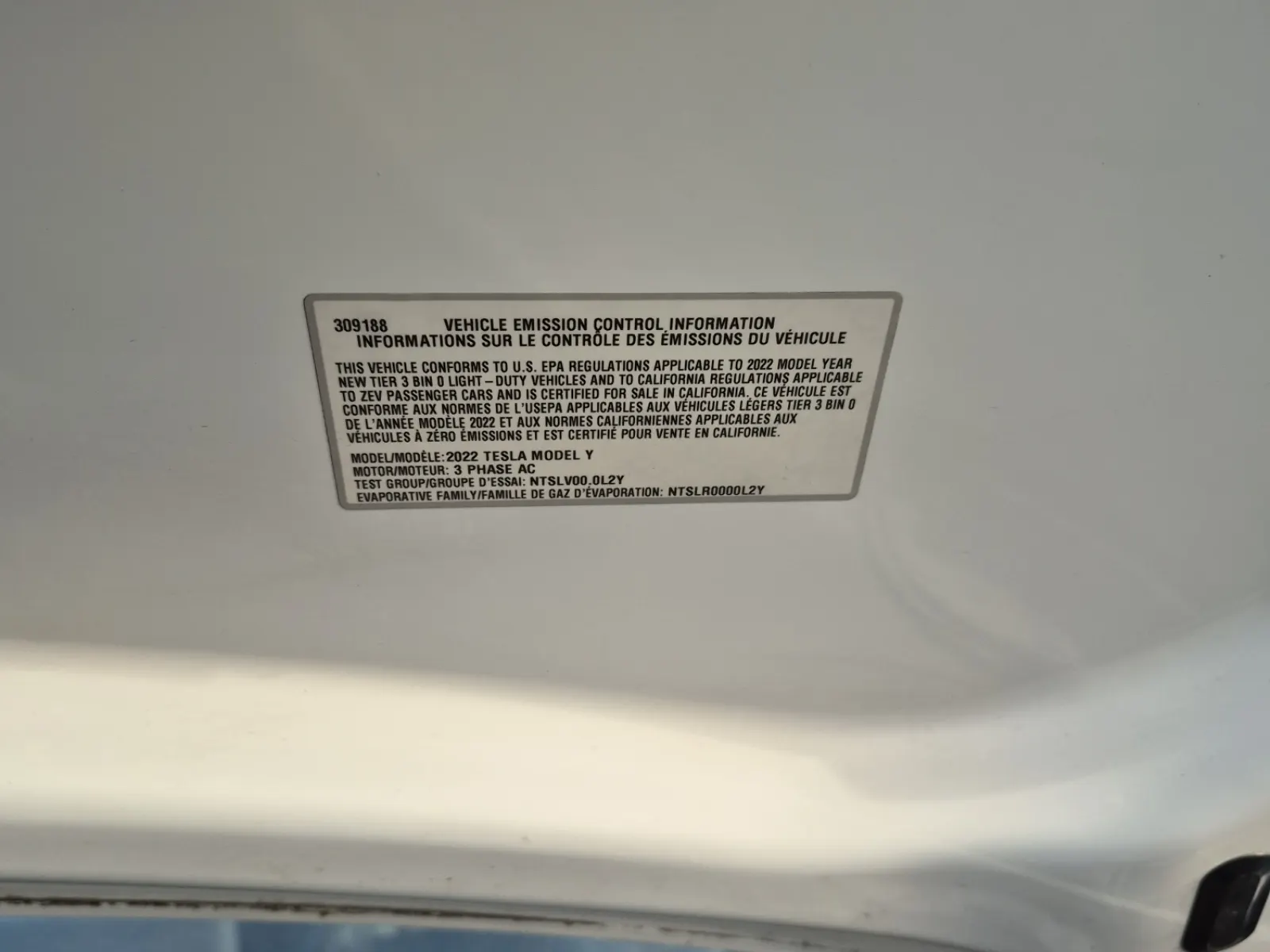 Emission Sticker Photo