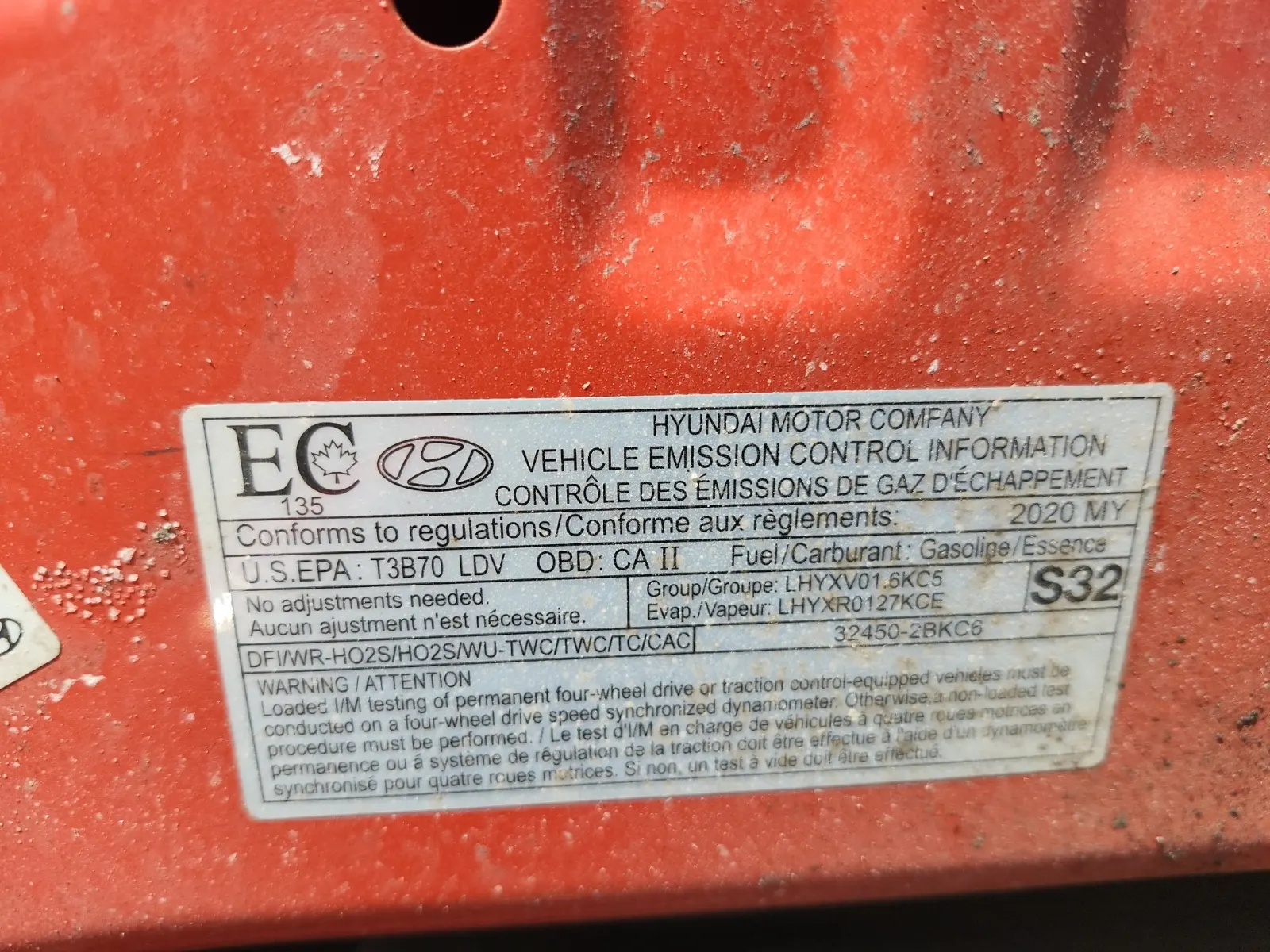 Emission Sticker Photo