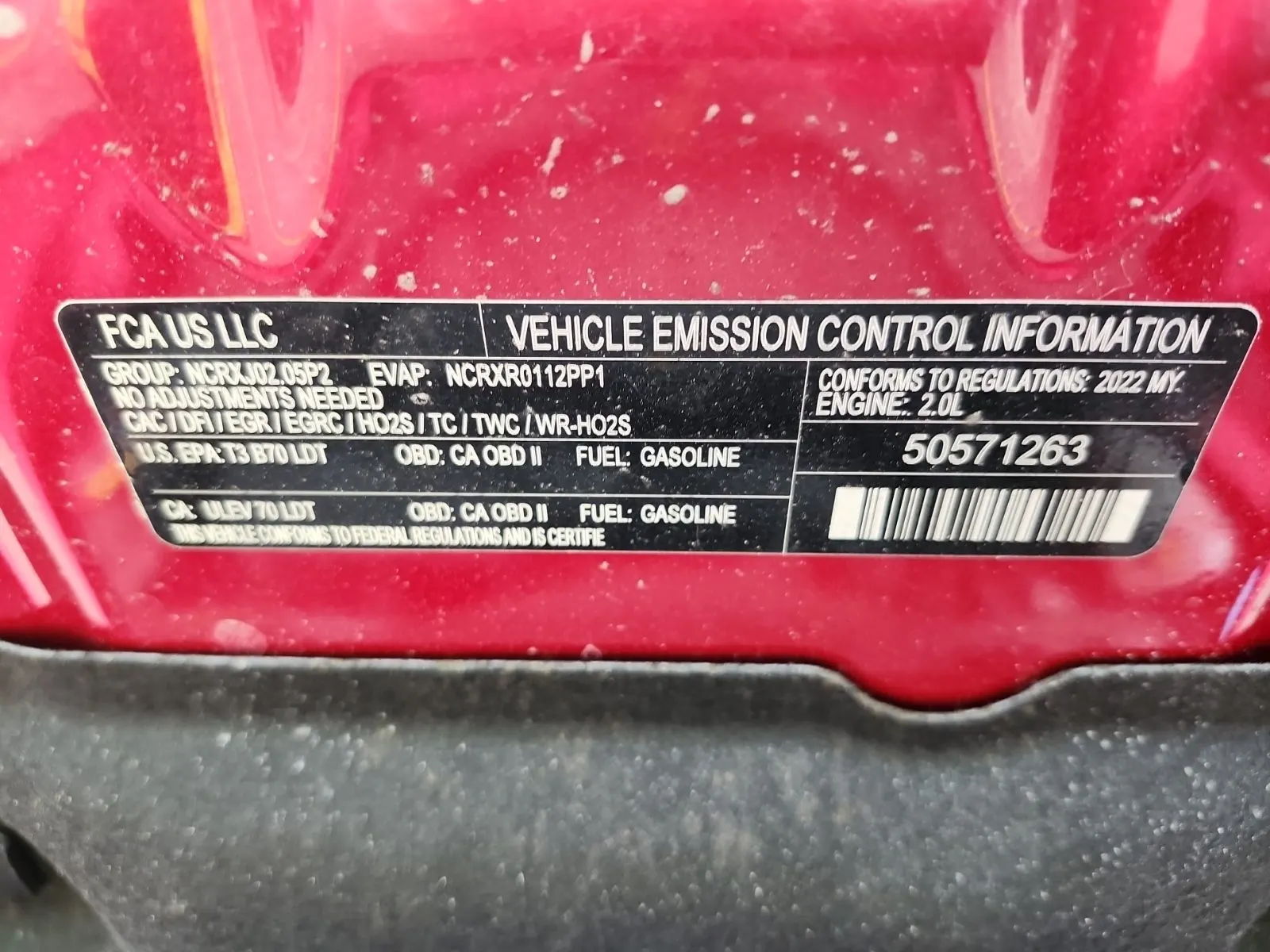 Emission Sticker Photo