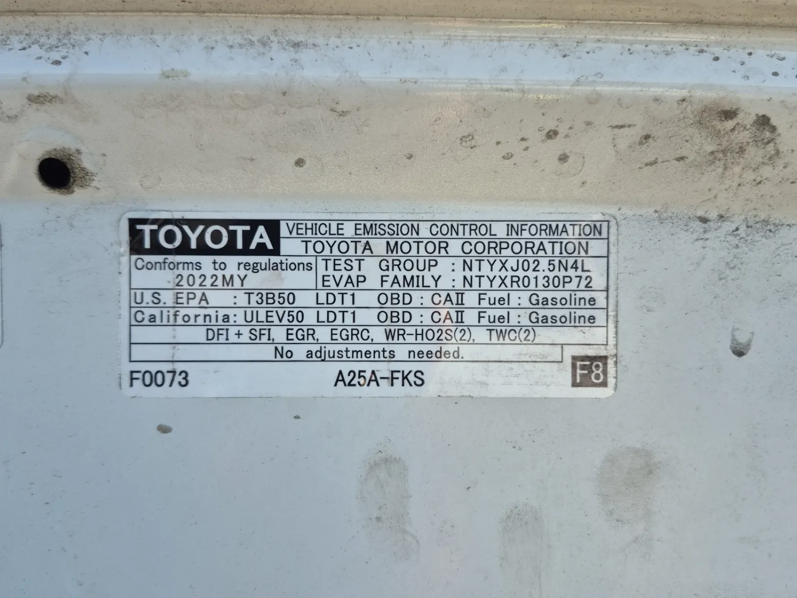 Emission Sticker Photo