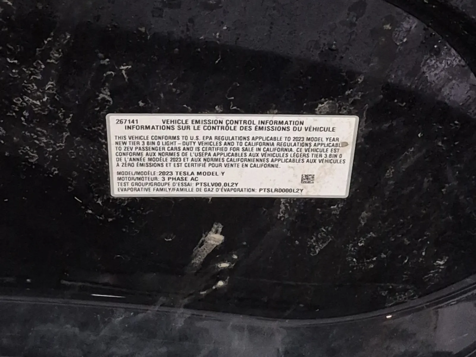 Emission Sticker Photo