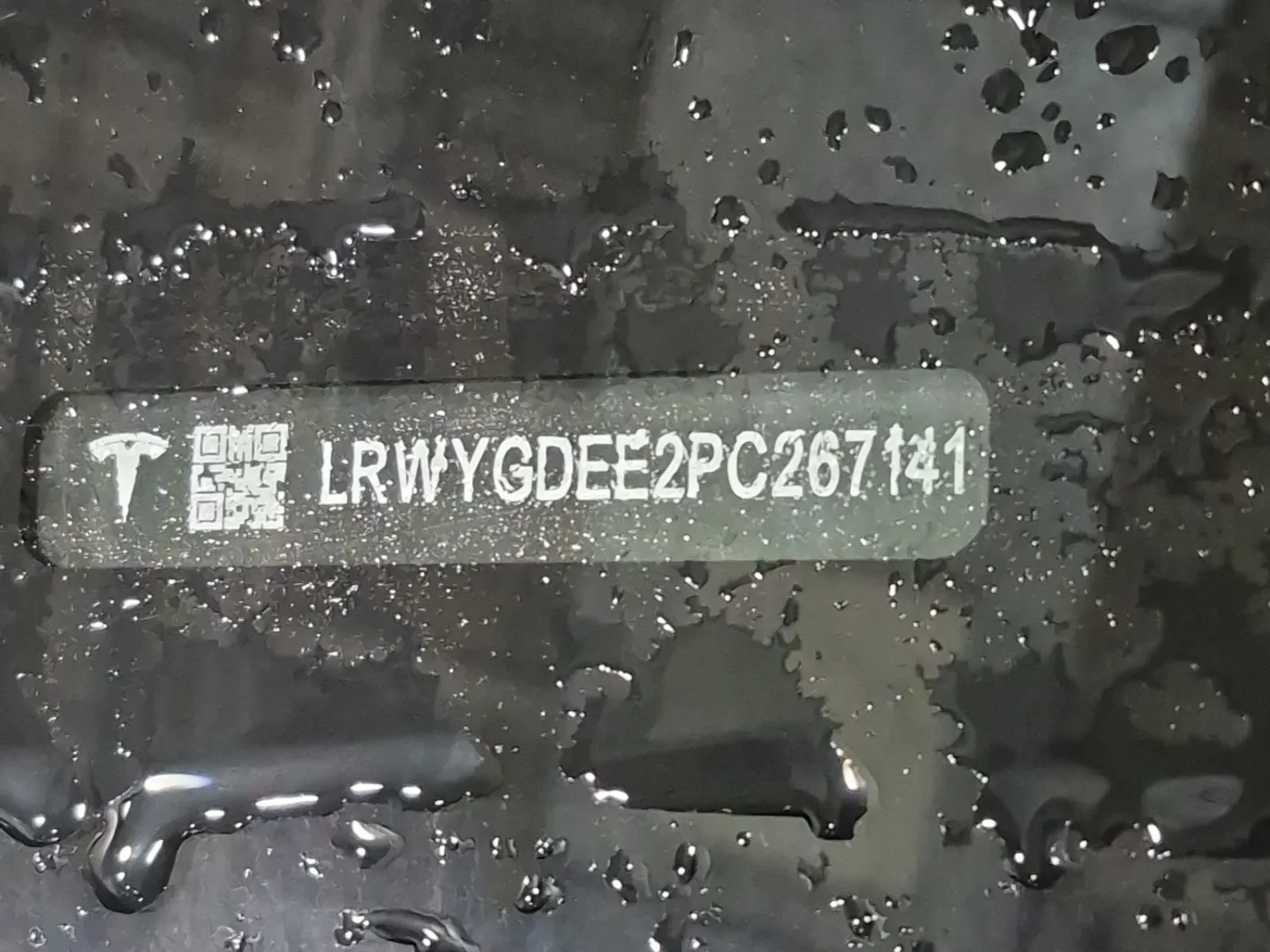 Dash VIN Plate Photo
