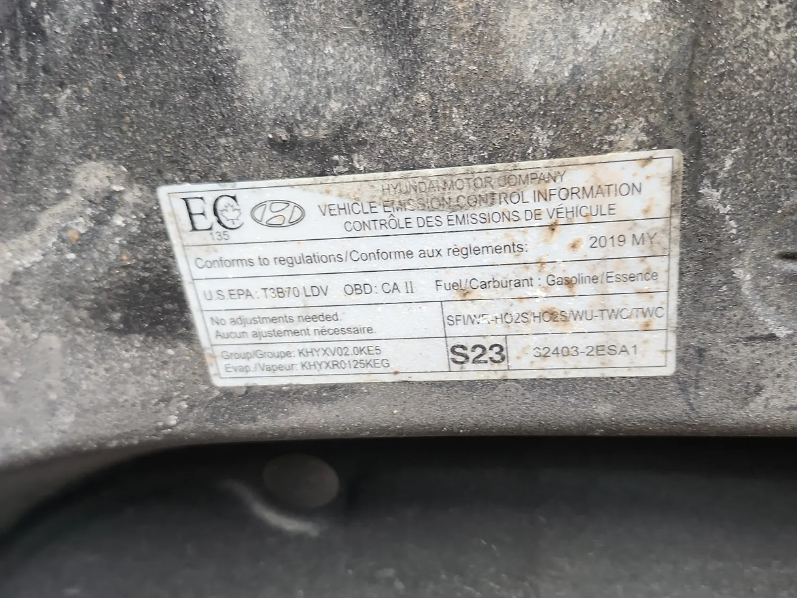Emission Sticker Photo