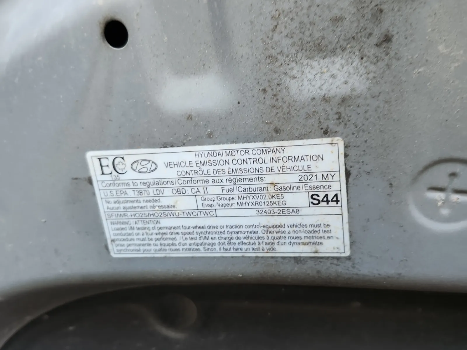 Emission Sticker Photo
