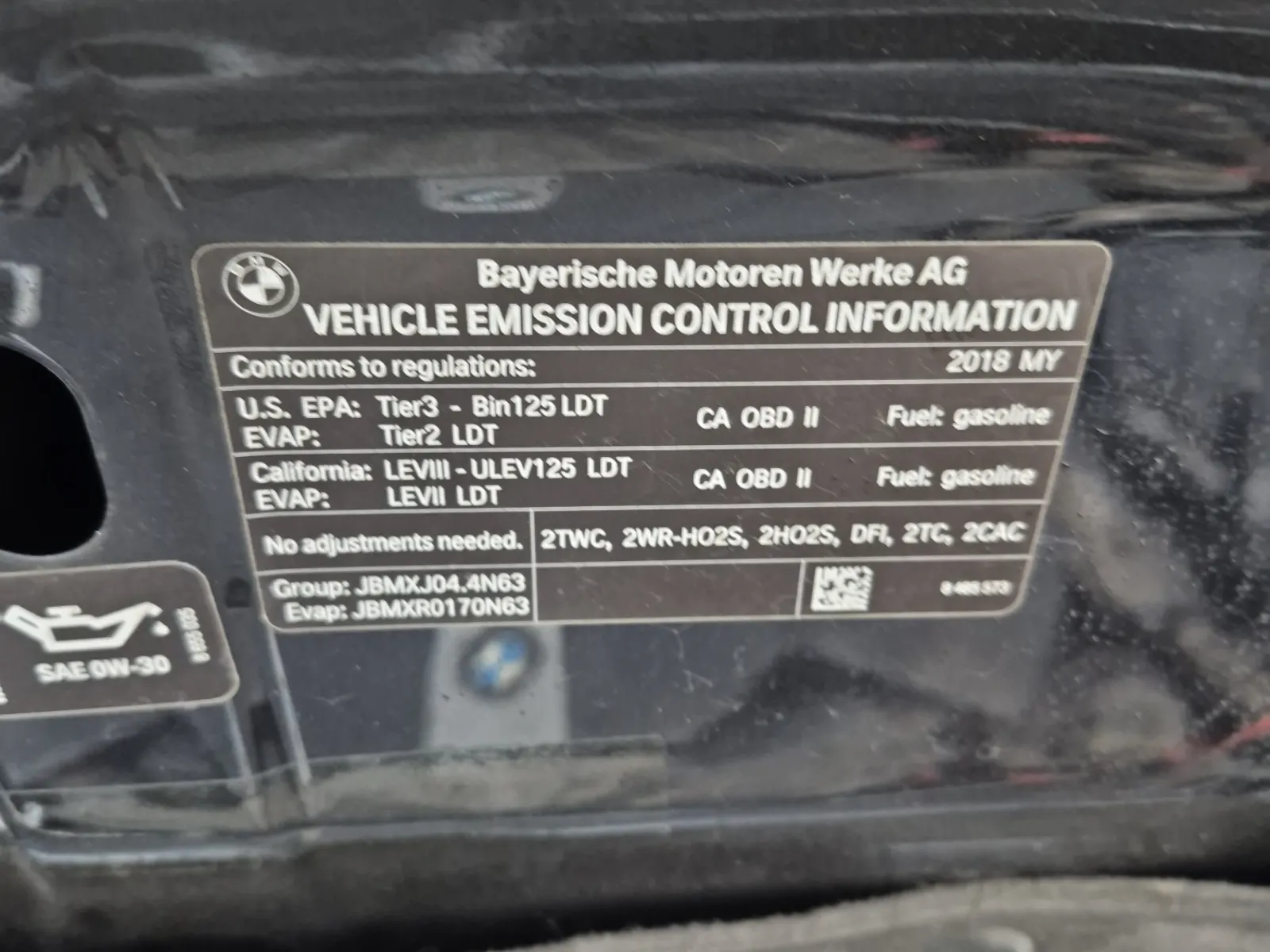 Emission Sticker Photo