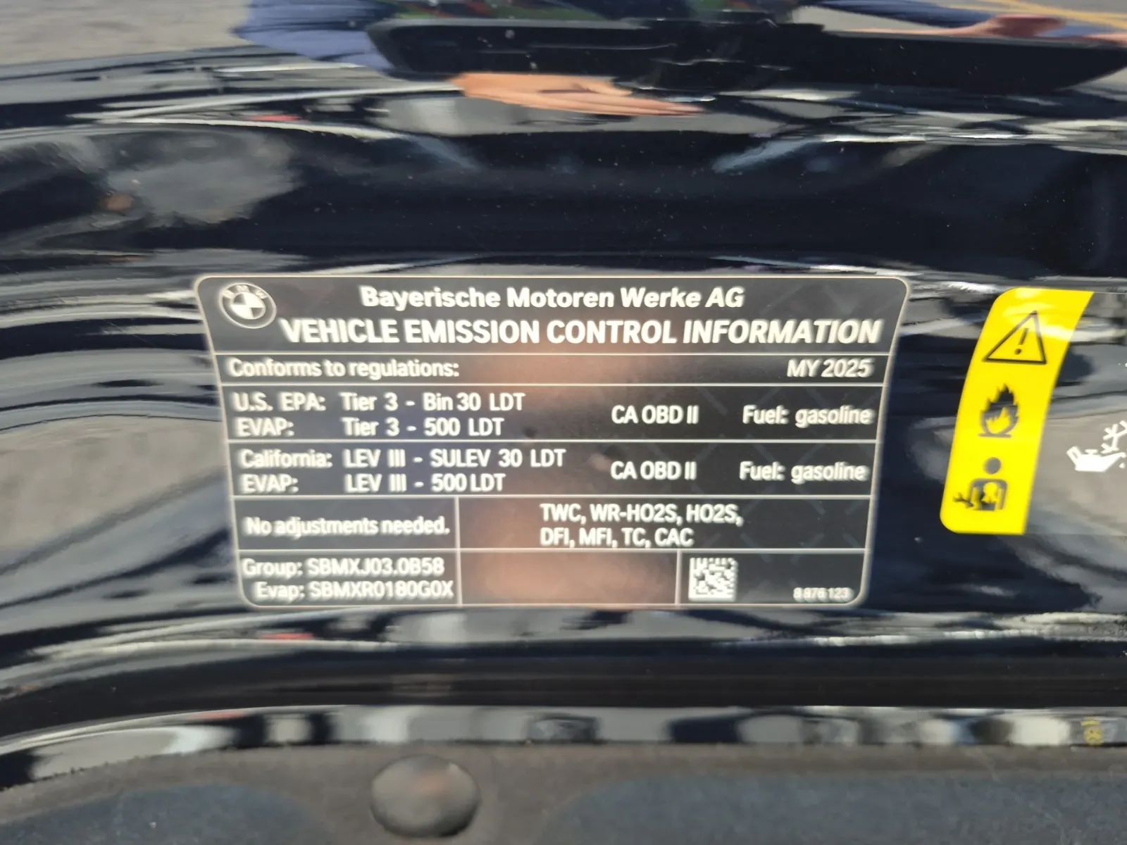 Emission Sticker Photo