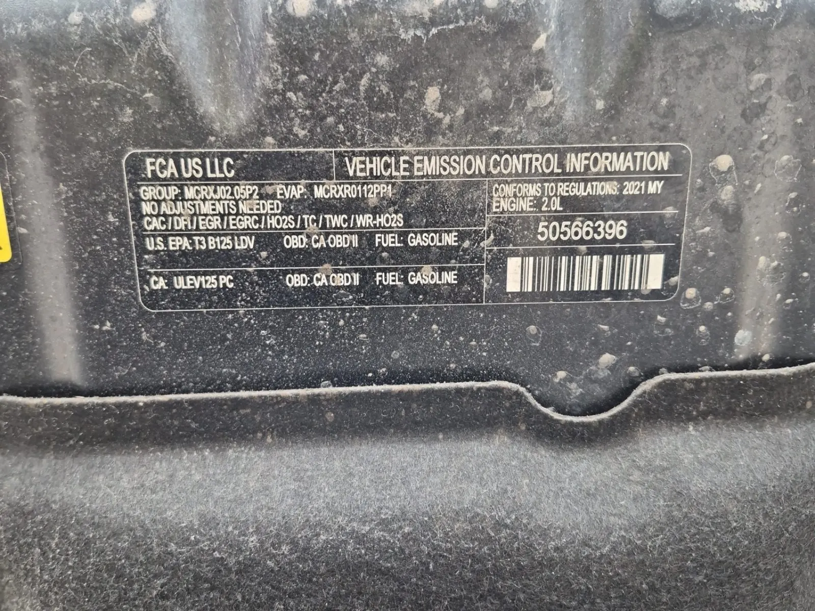 Emission Sticker Photo
