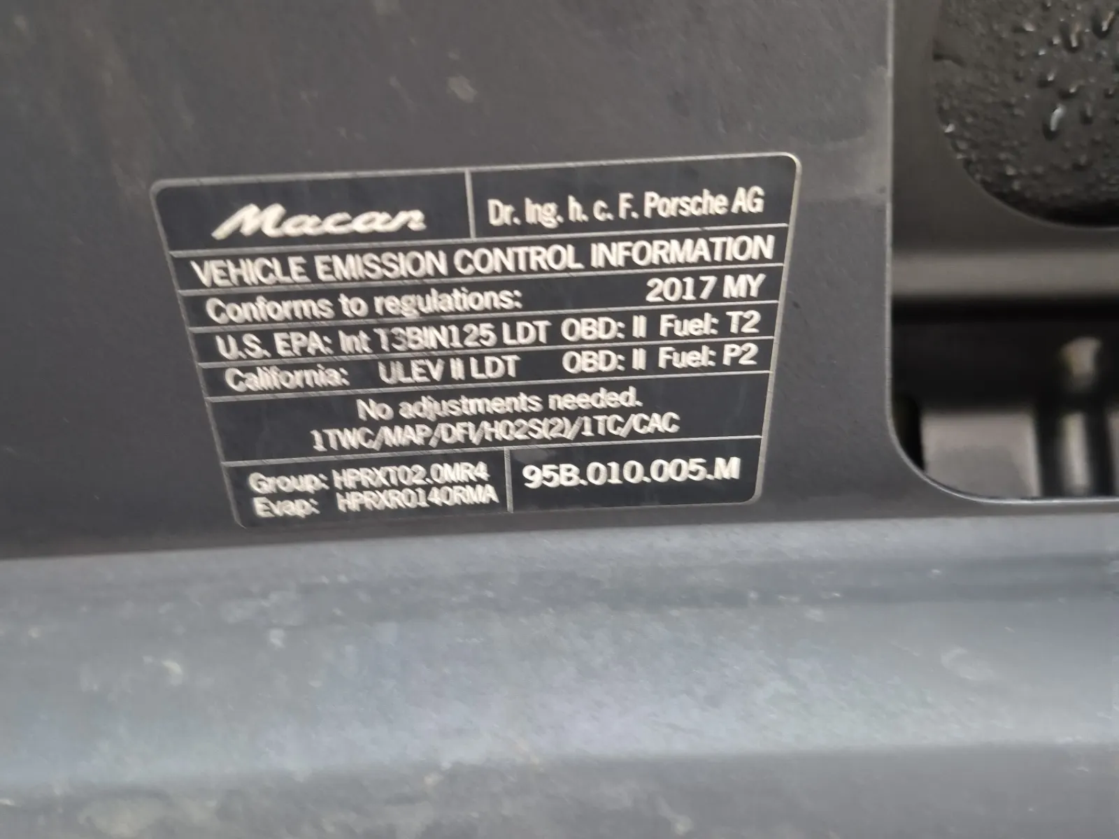 Emission Sticker Photo