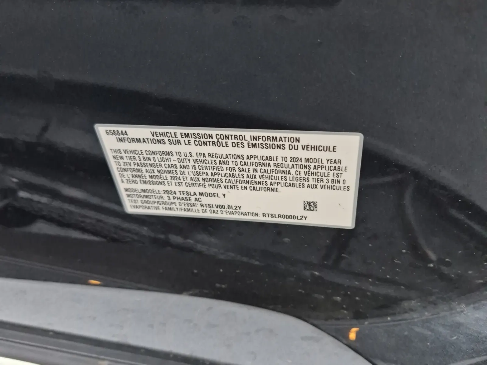Emission Sticker Photo