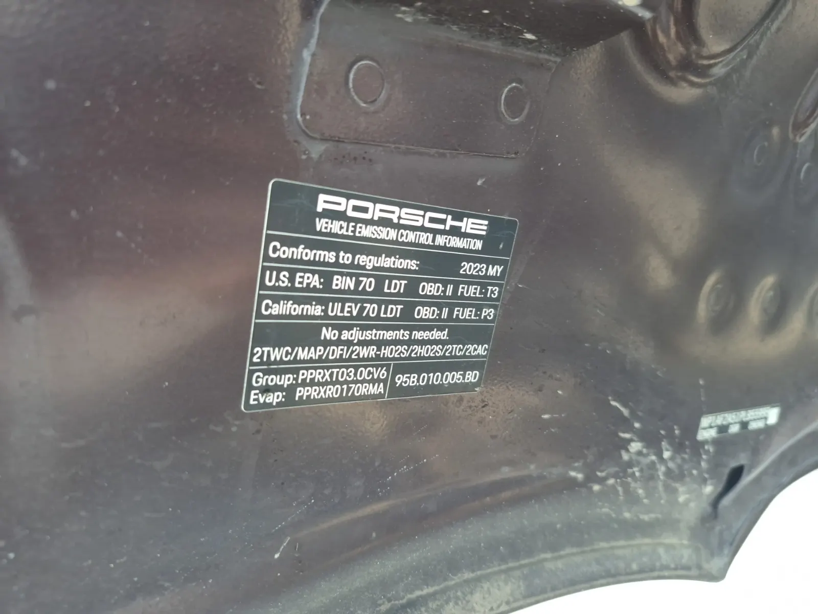 Emission Sticker Photo