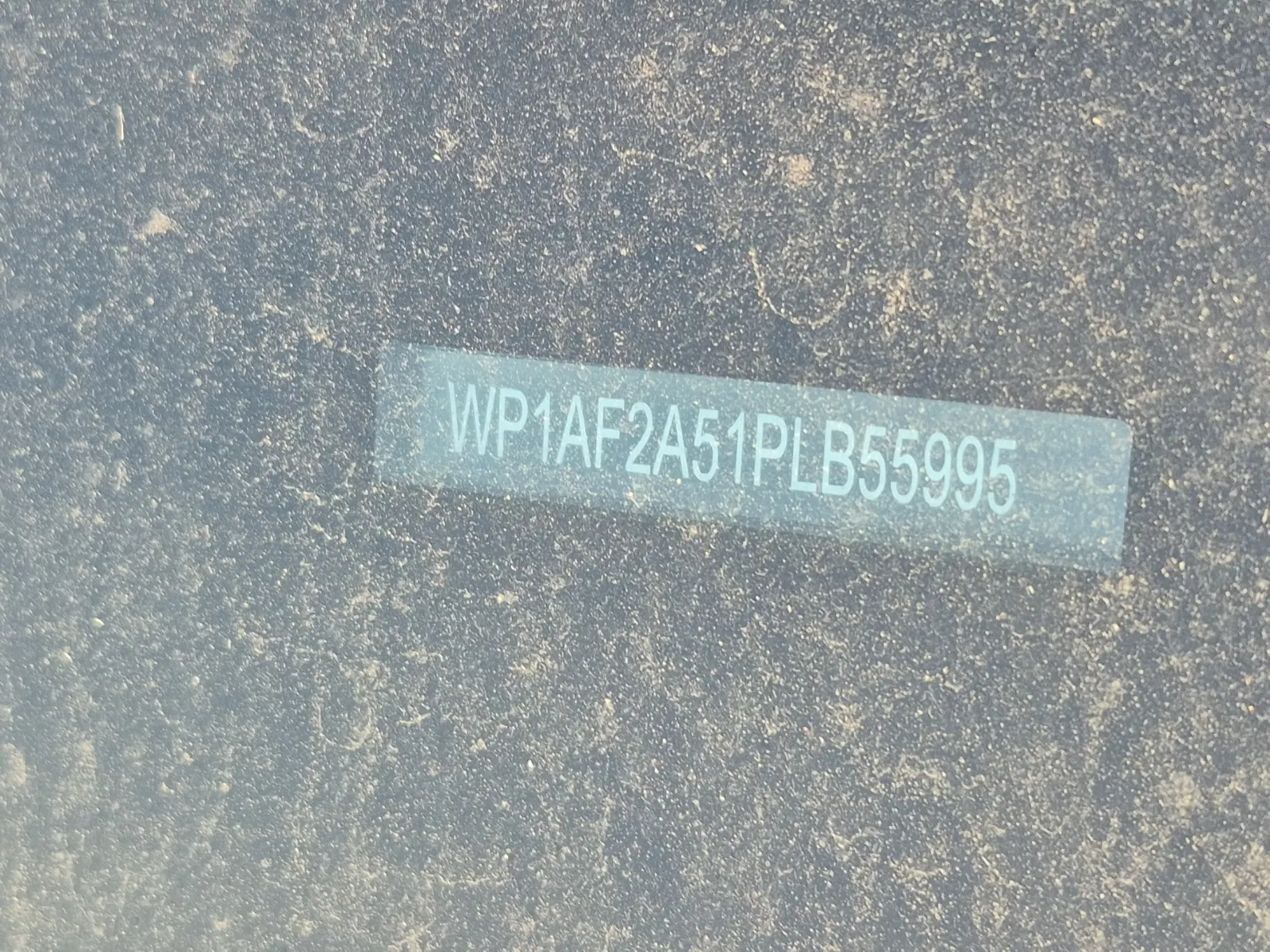 Dash VIN Plate Photo