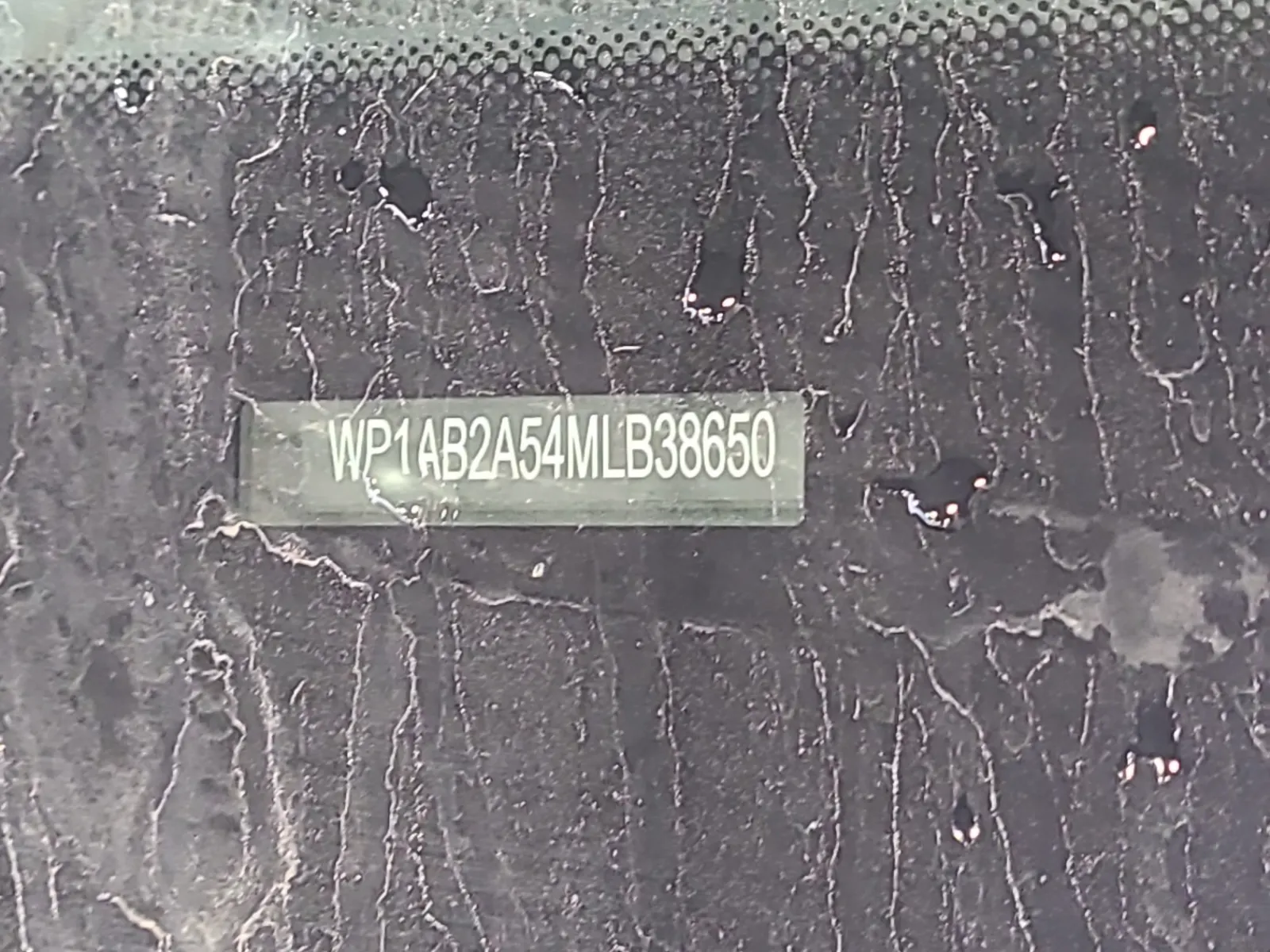 Dash VIN Plate Photo