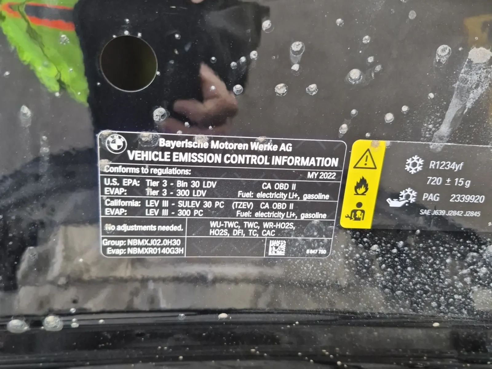 Emission Sticker Photo