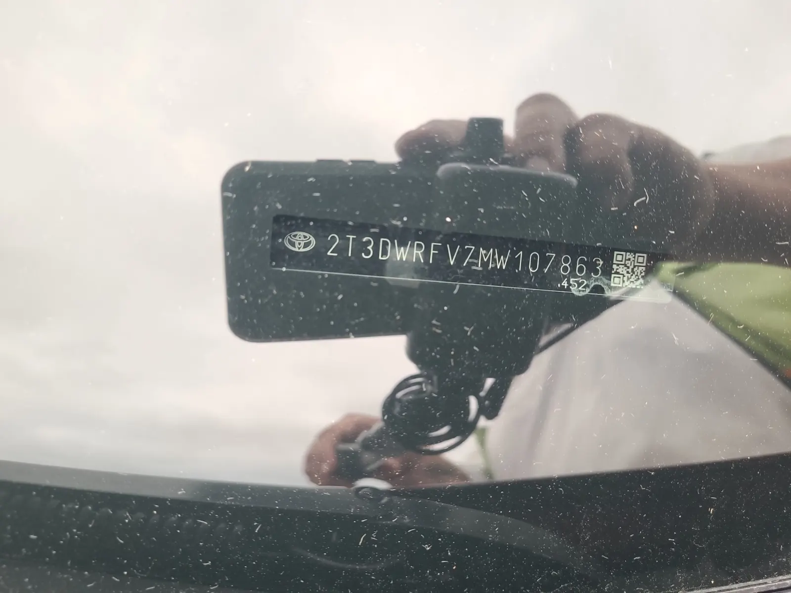 Dash VIN Plate Photo