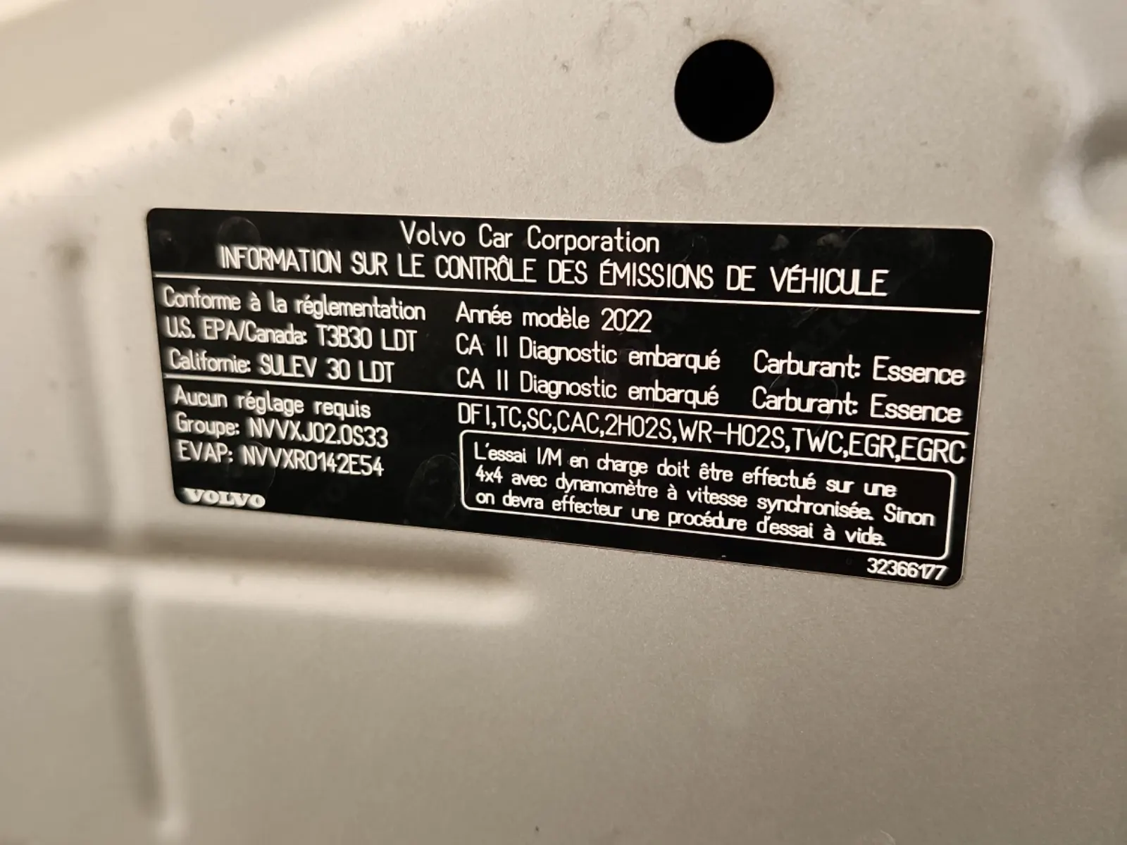 Emission Sticker Photo
