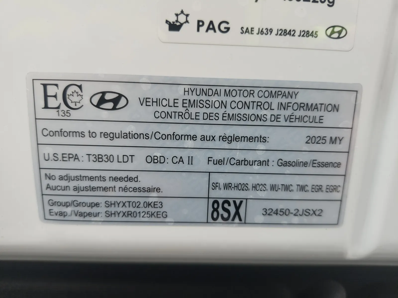 Emission Sticker Photo