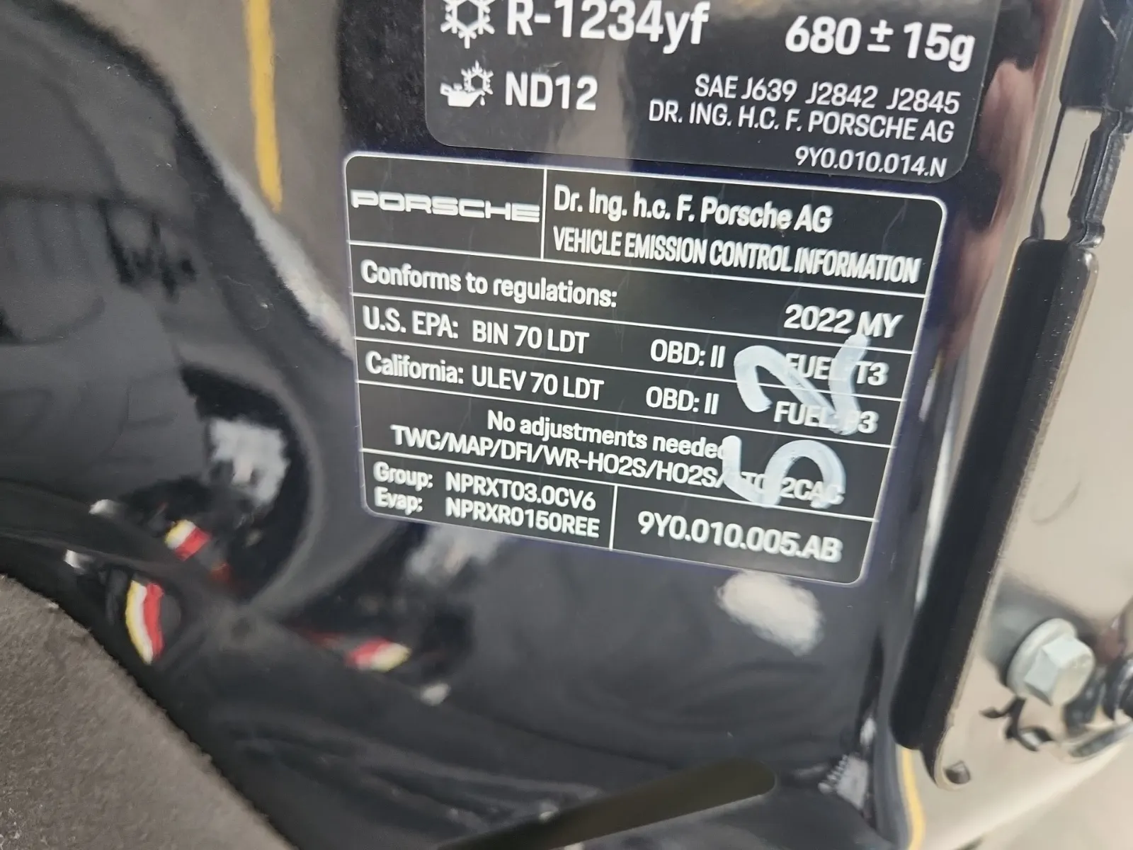 Emission Sticker Photo