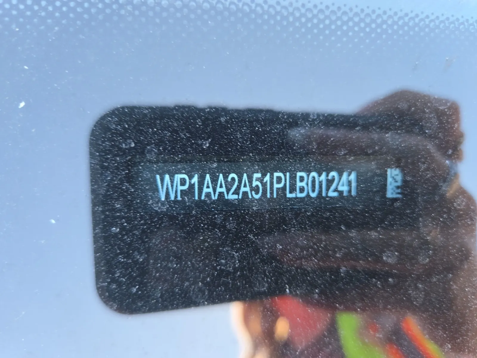 Dash VIN Plate Photo