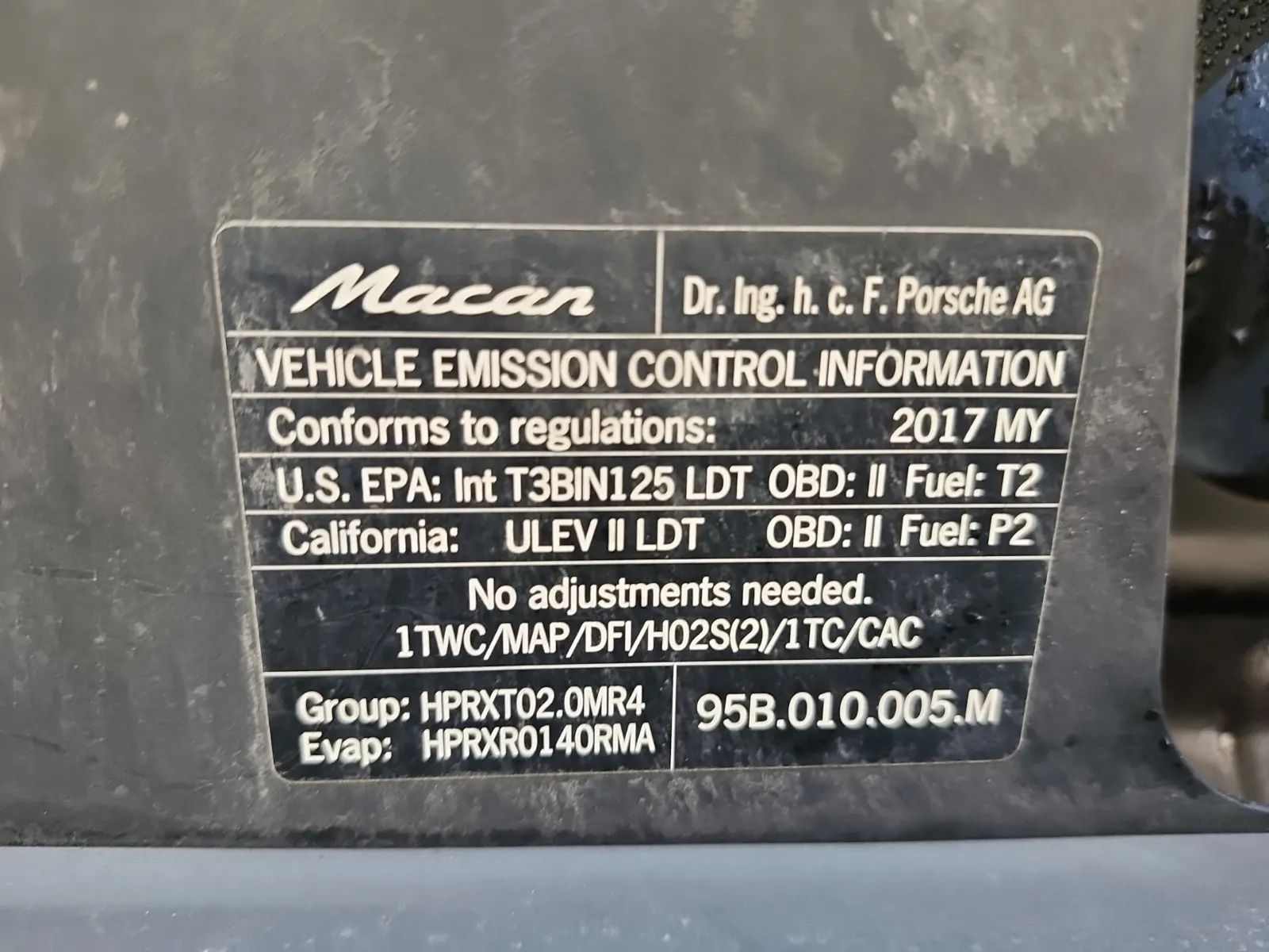 Emission Sticker Photo