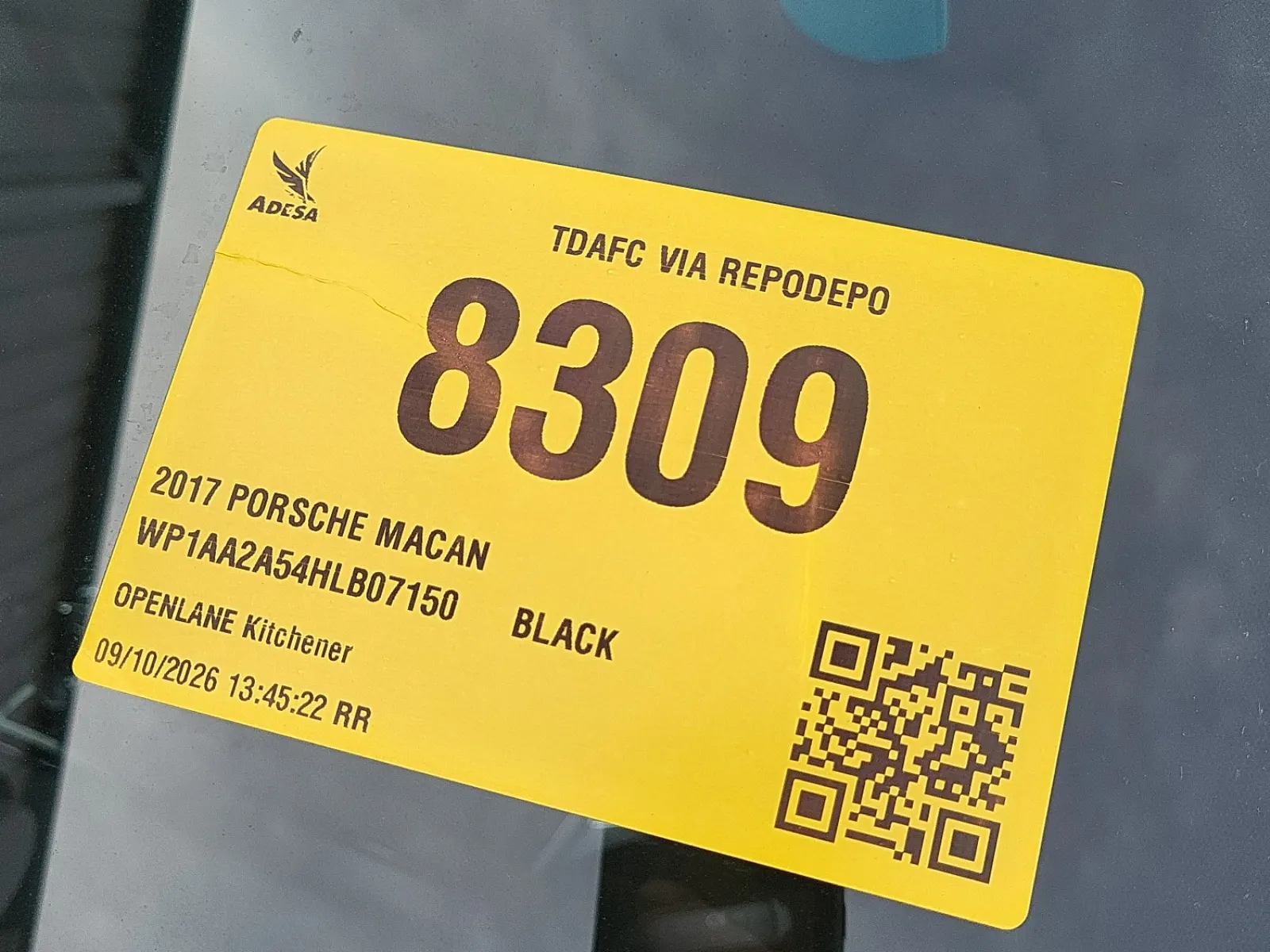 Inventory Label Photo