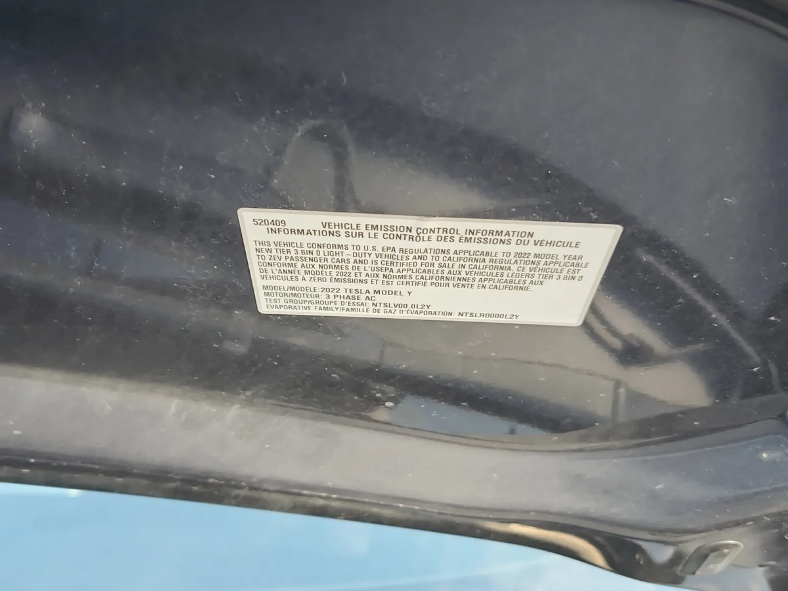 Emission Sticker Photo