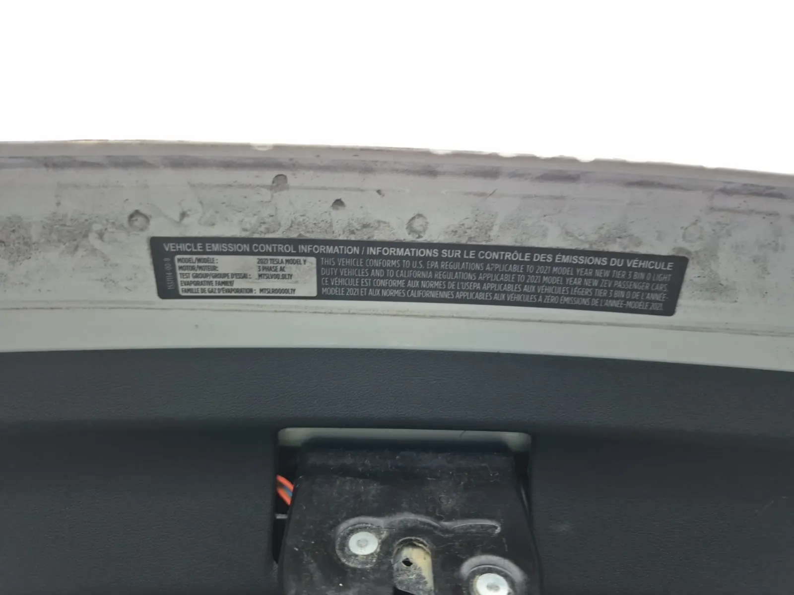 Emission Sticker Photo
