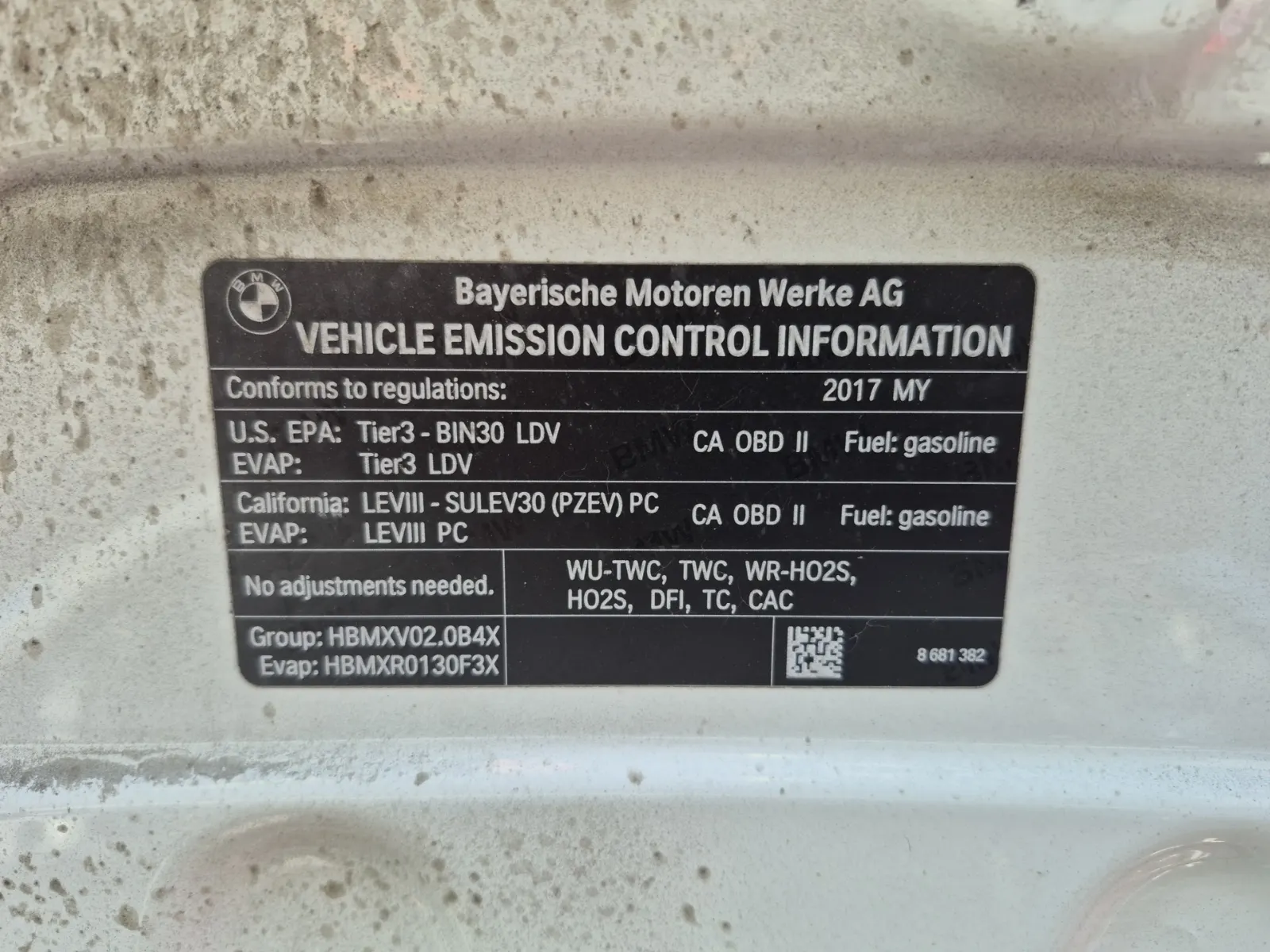 Emission Sticker Photo
