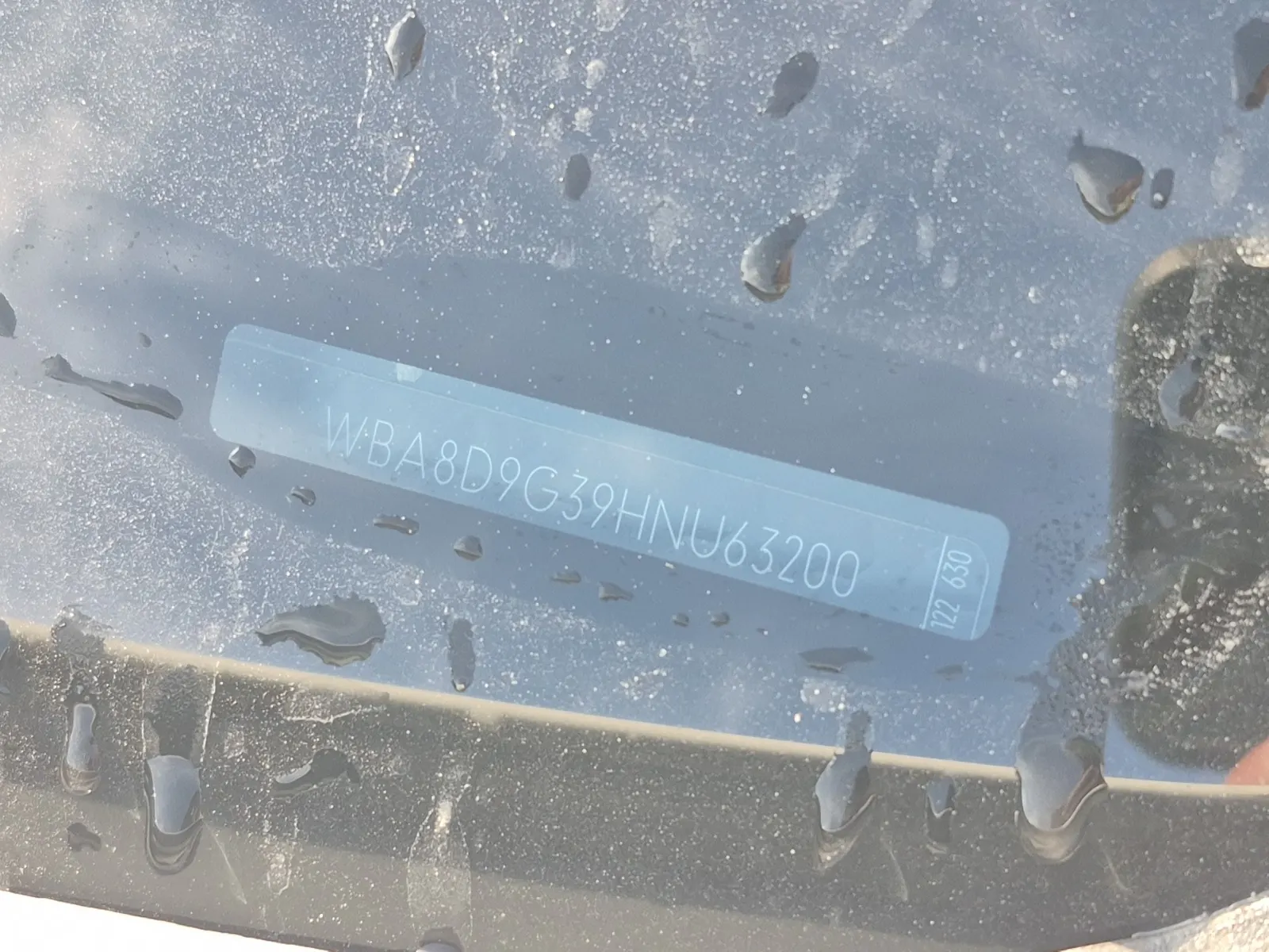 Dash VIN Plate Photo