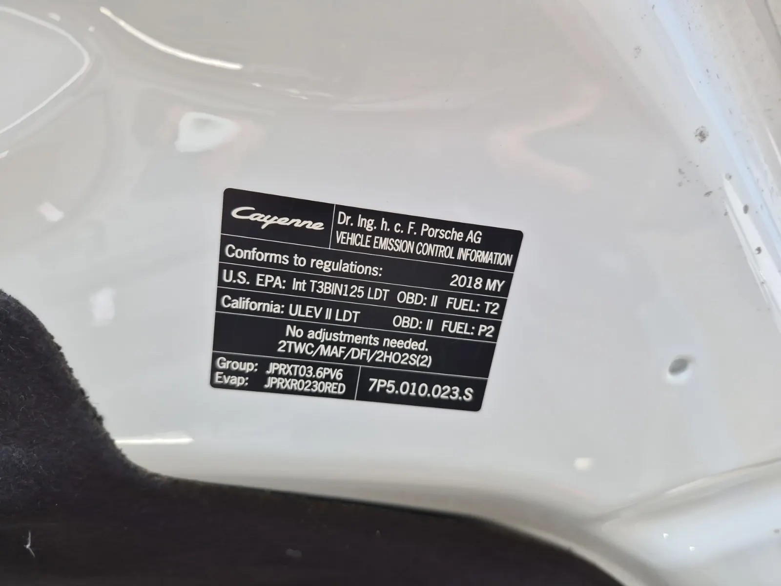 Emission Sticker Photo