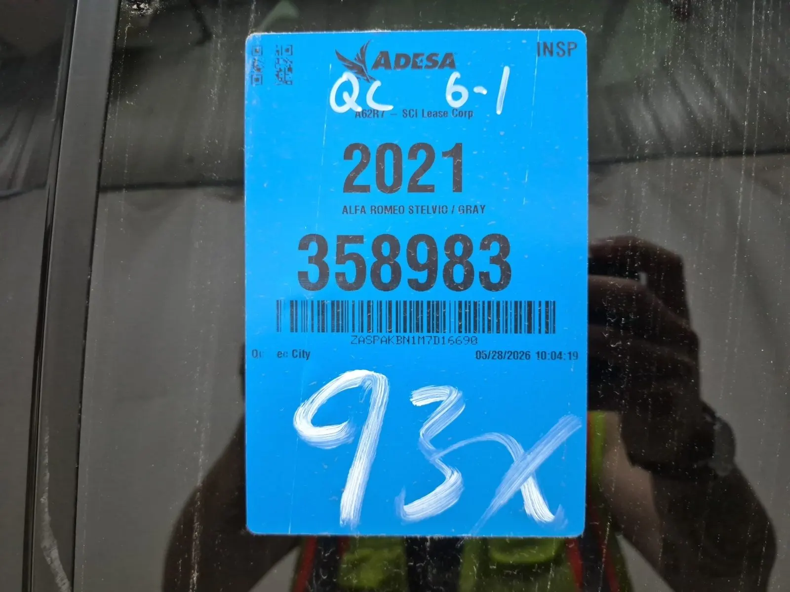 Inventory Label Photo