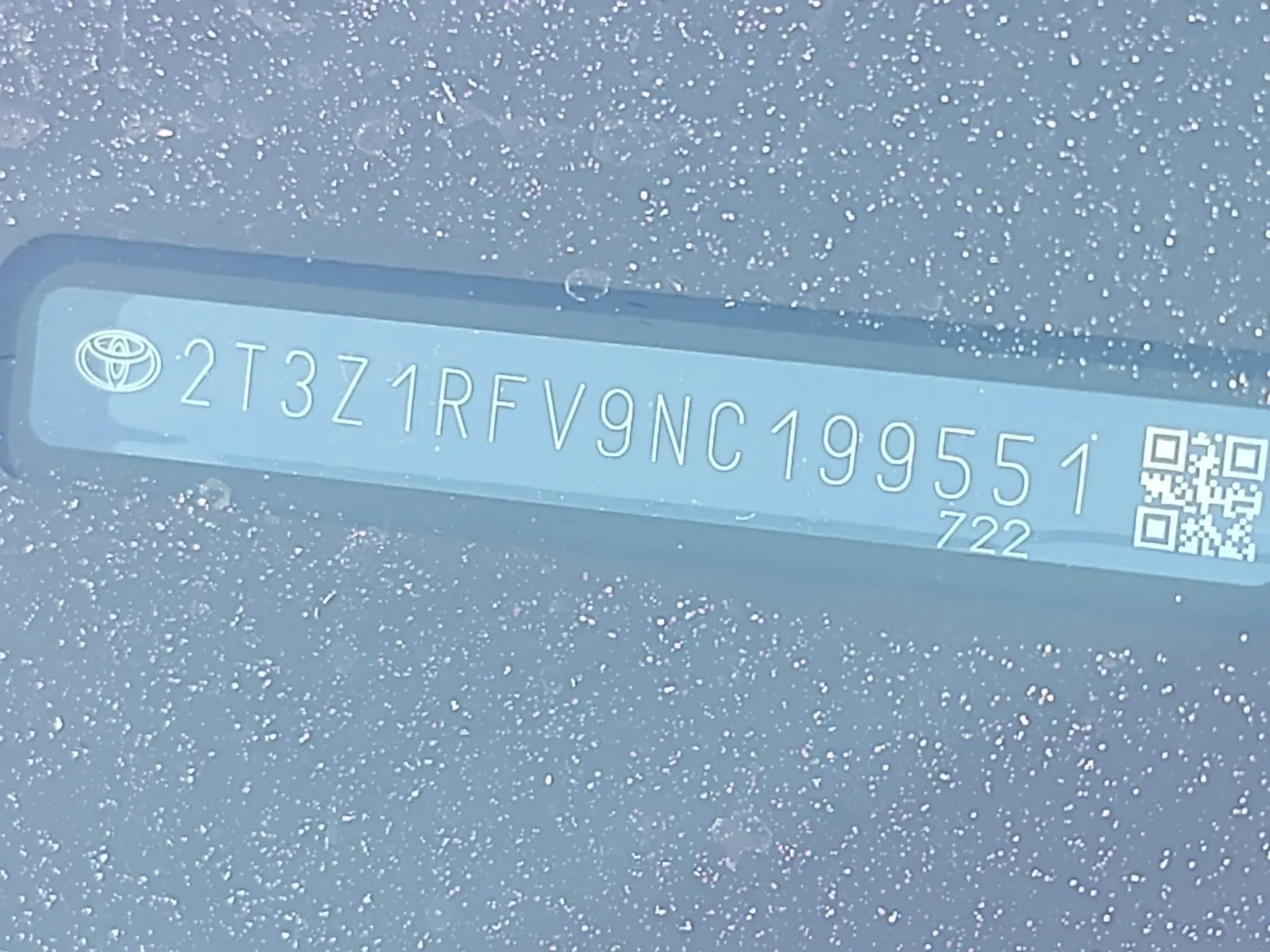 Dash VIN Plate Photo