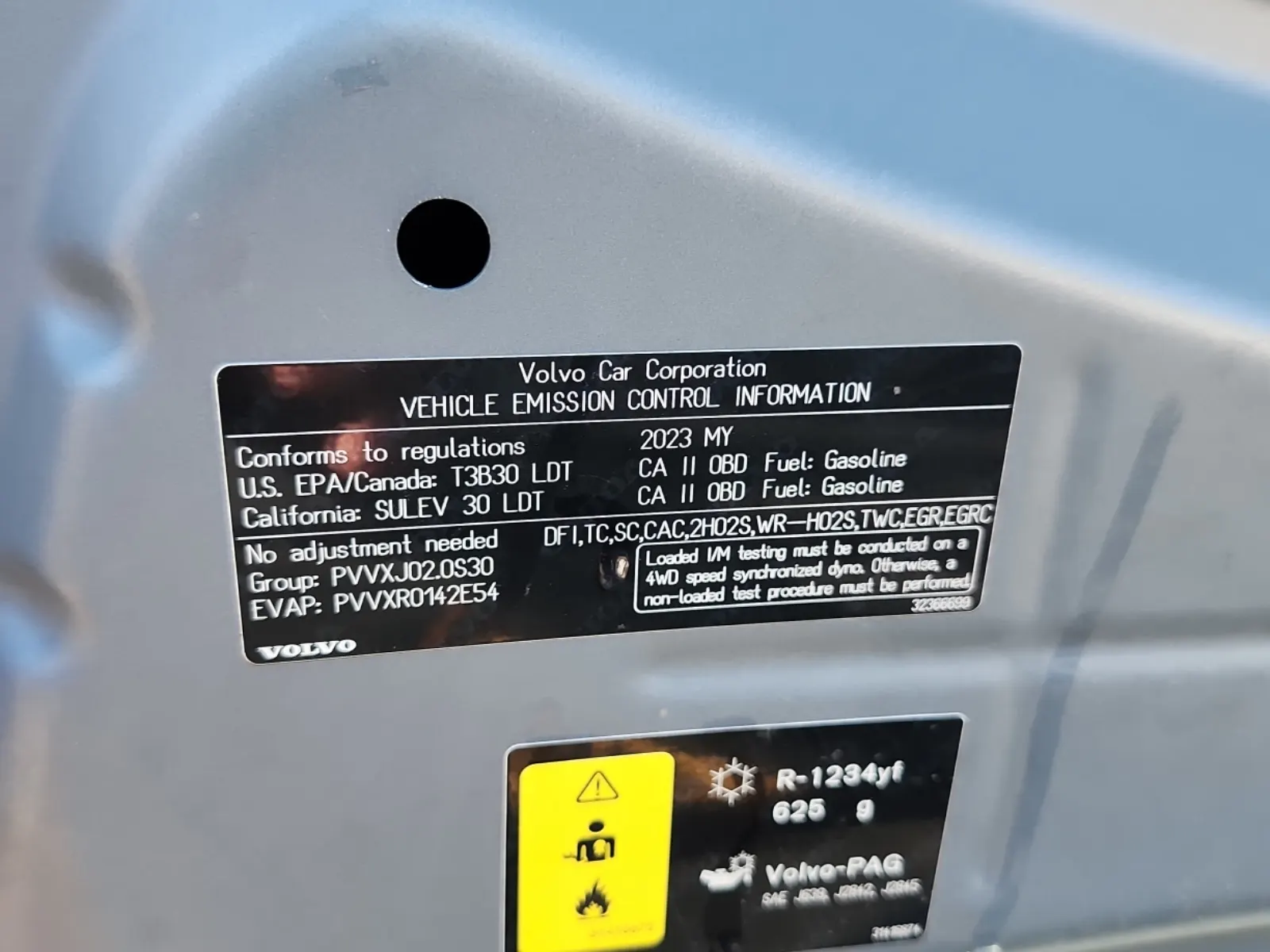 Emission Sticker Photo