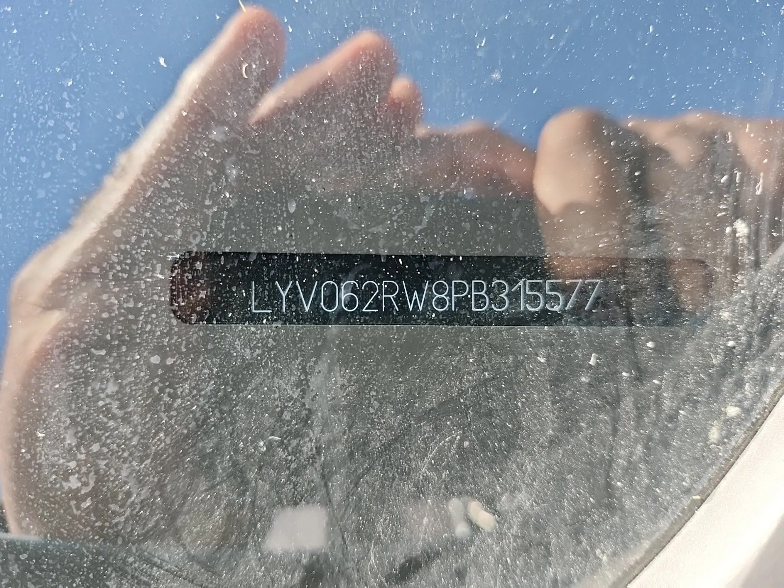 Dash VIN Plate Photo