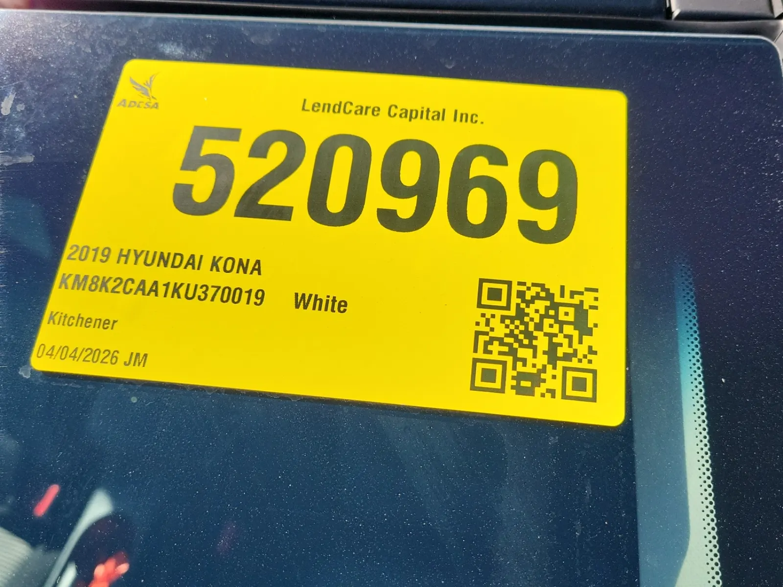 Inventory Label Photo