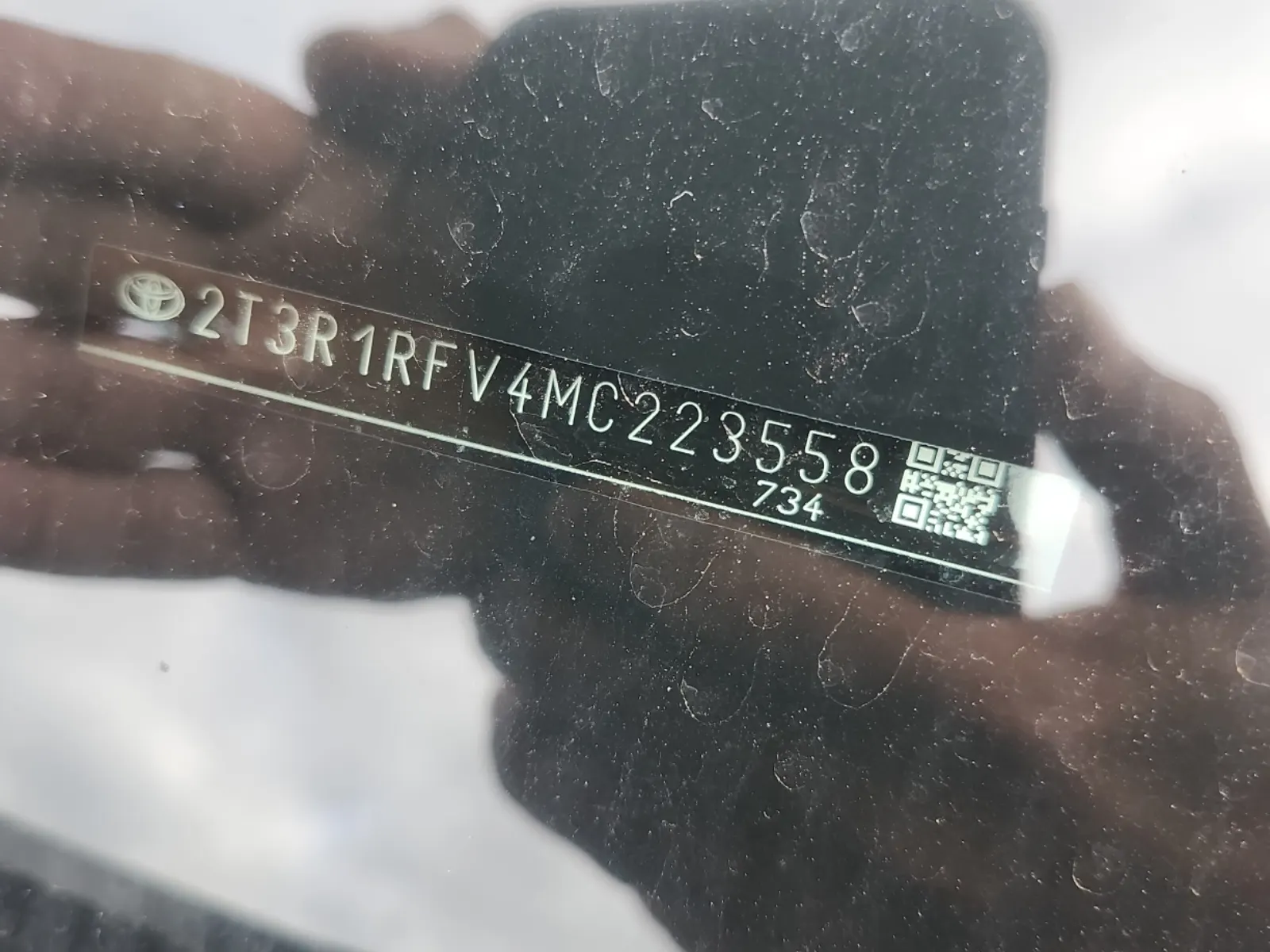 Dash VIN Plate Photo