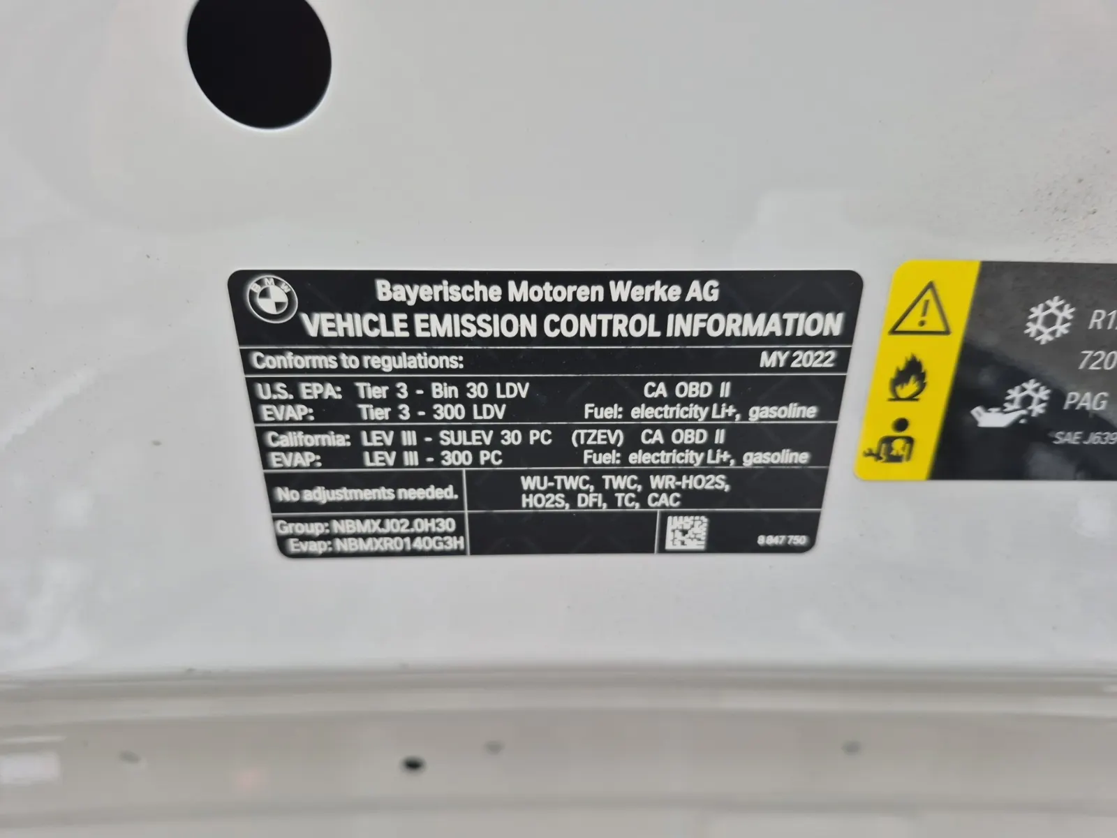 Emission Sticker Photo
