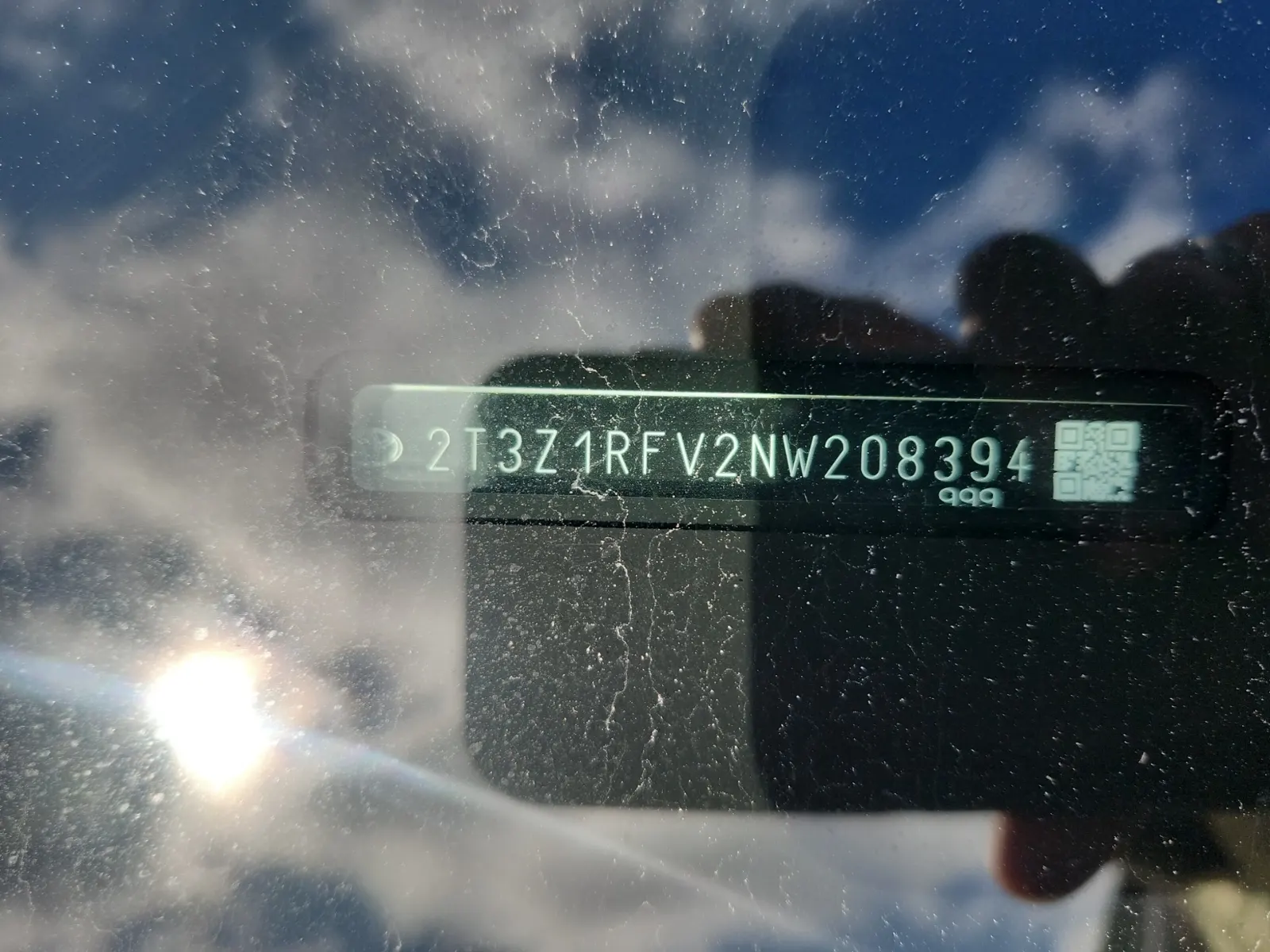 Dash VIN Plate Photo