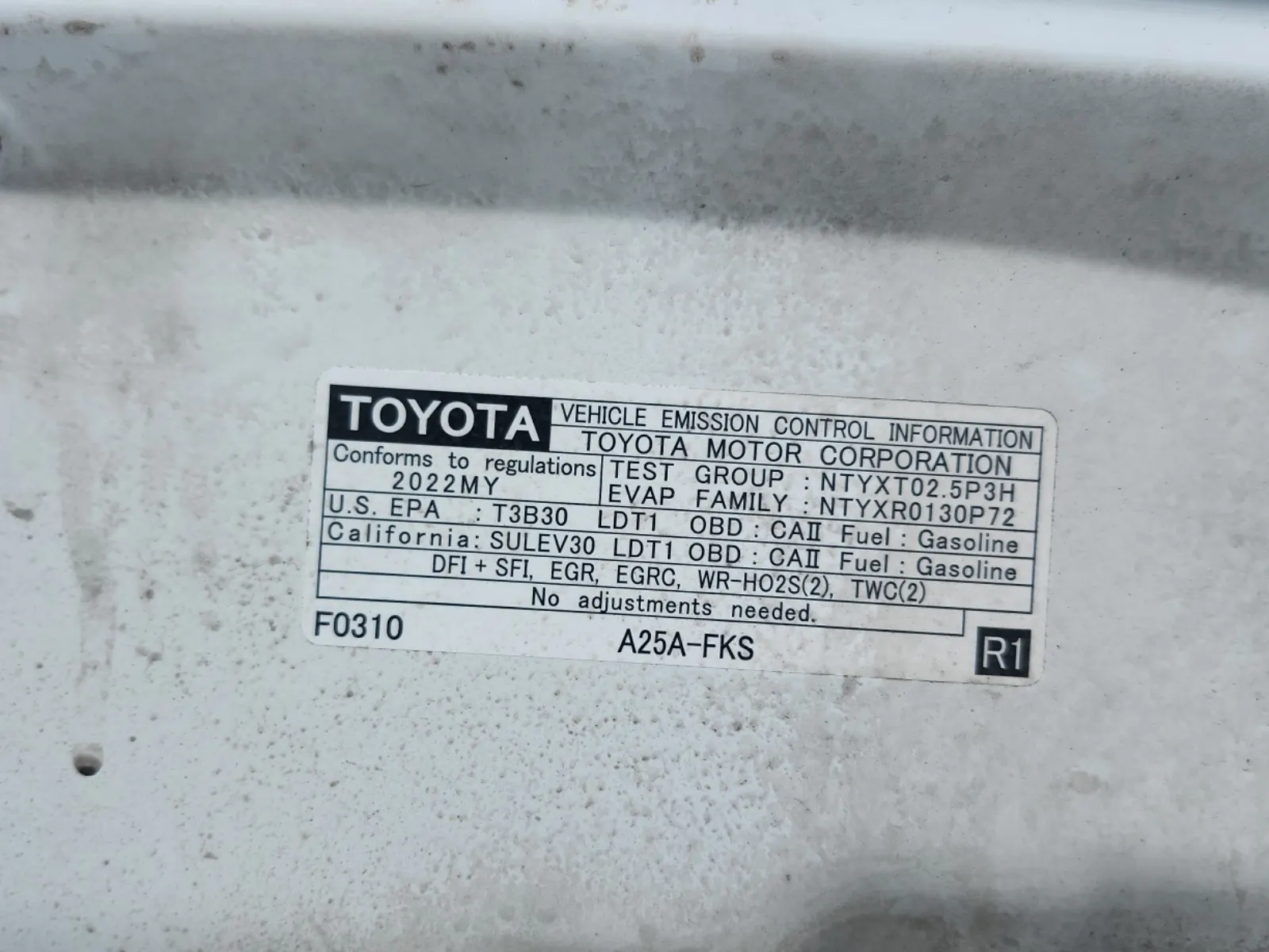 Emission Sticker Photo