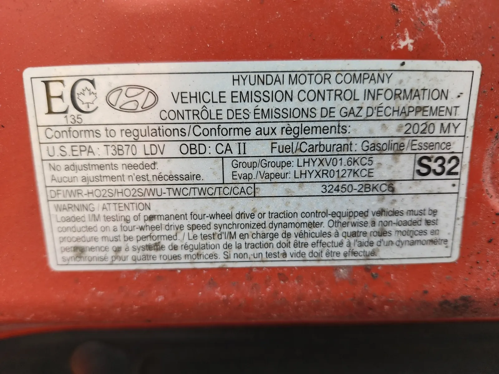 Emission Sticker Photo