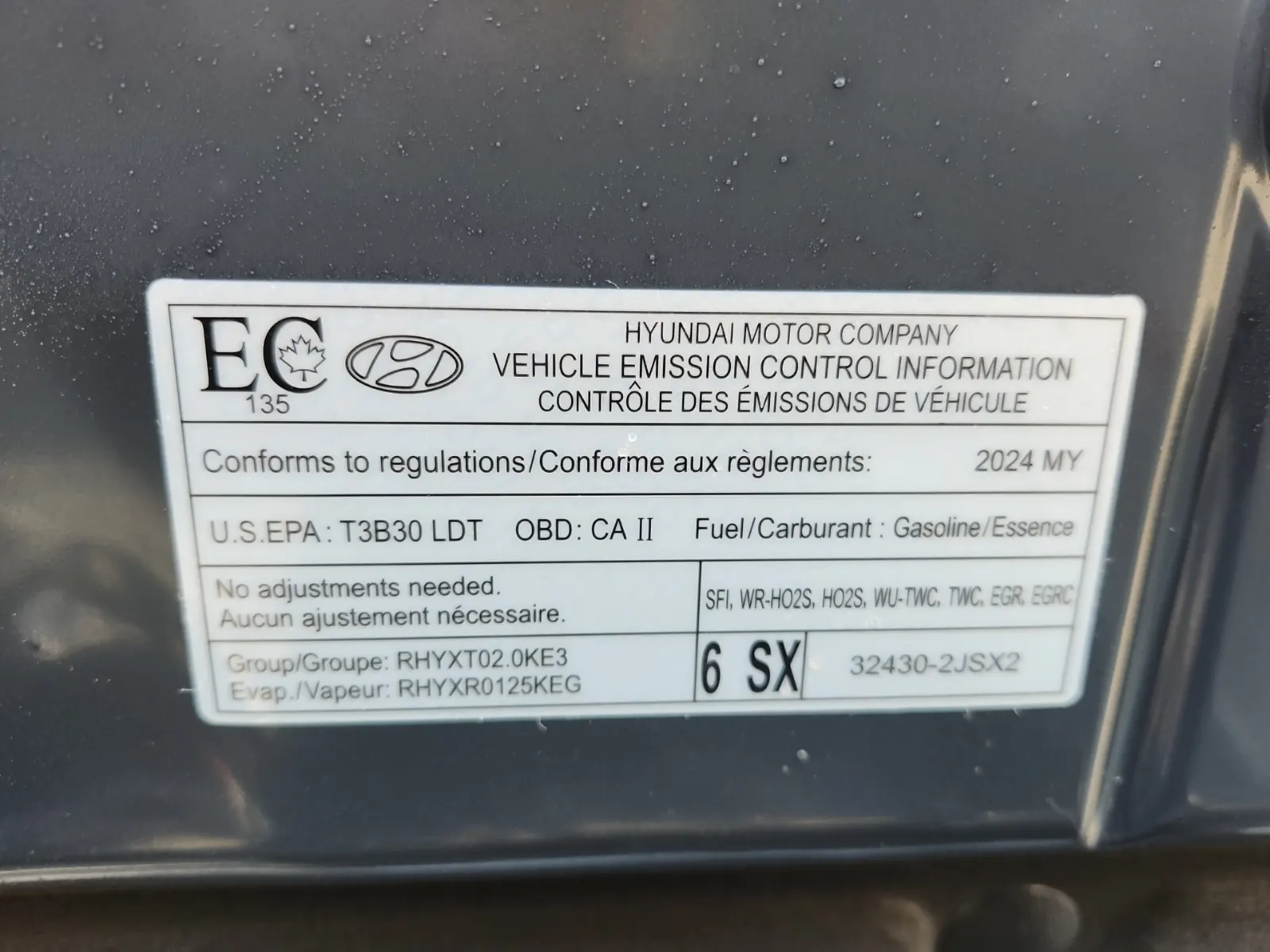 Emission Sticker Photo