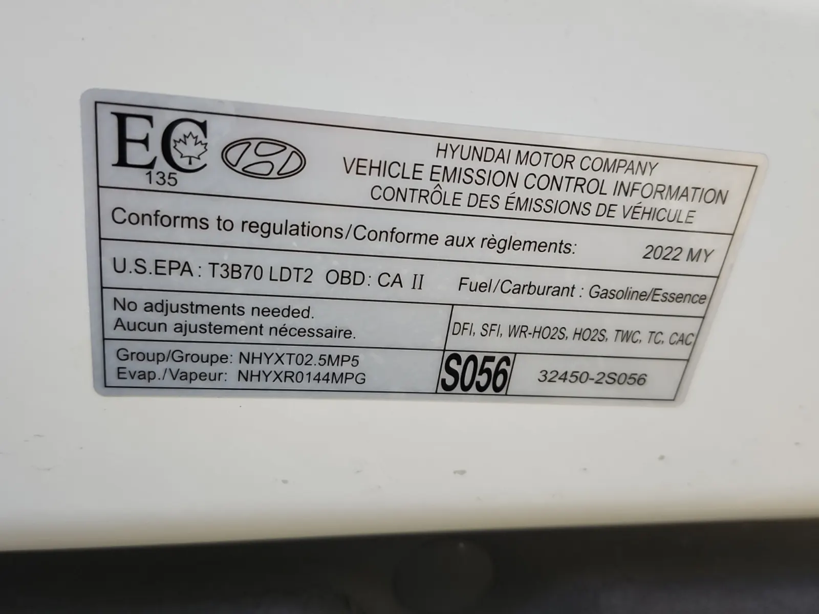 Emission Sticker Photo
