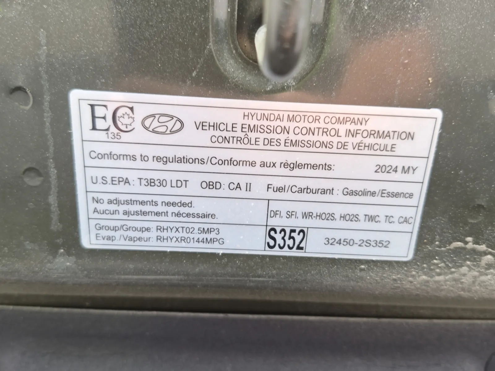 Emission Sticker Photo
