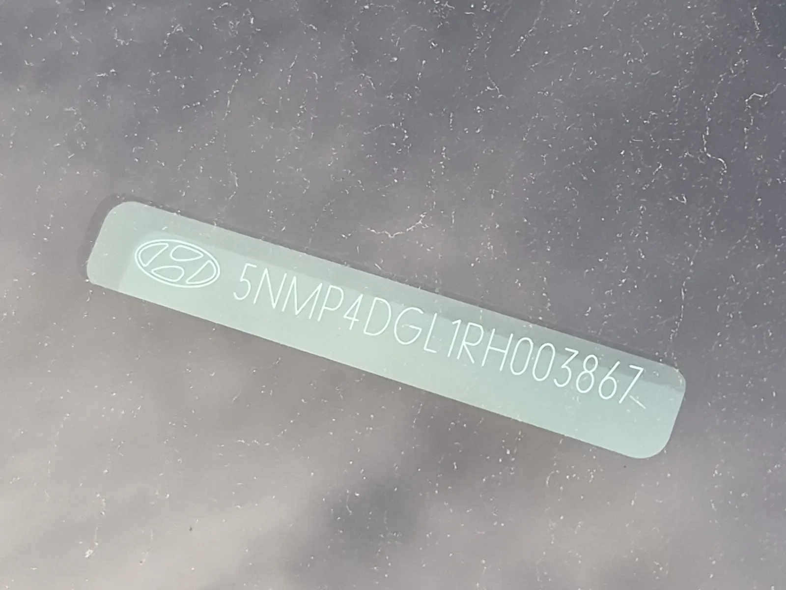 Dash VIN Plate Photo