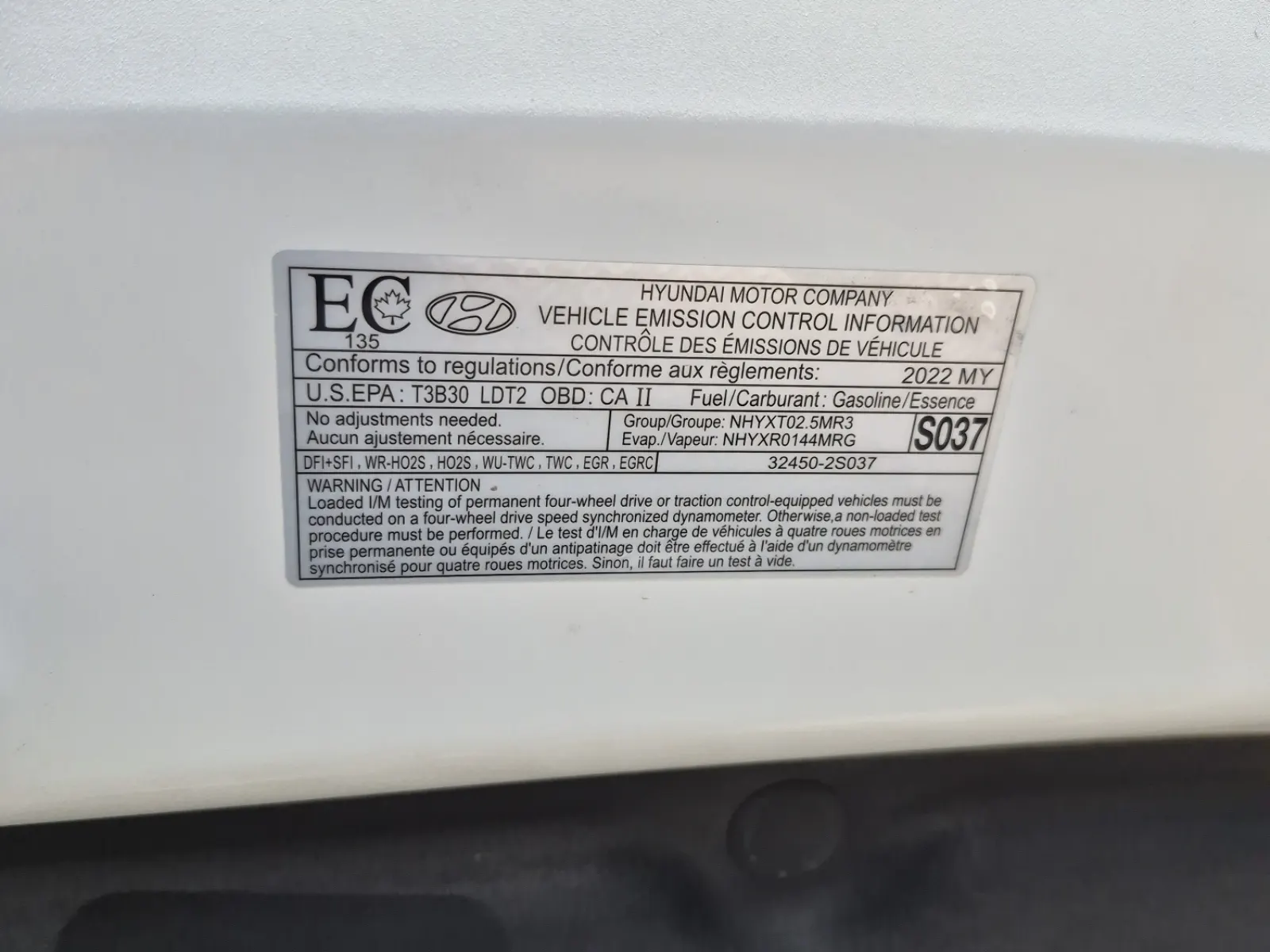 Emission Sticker Photo