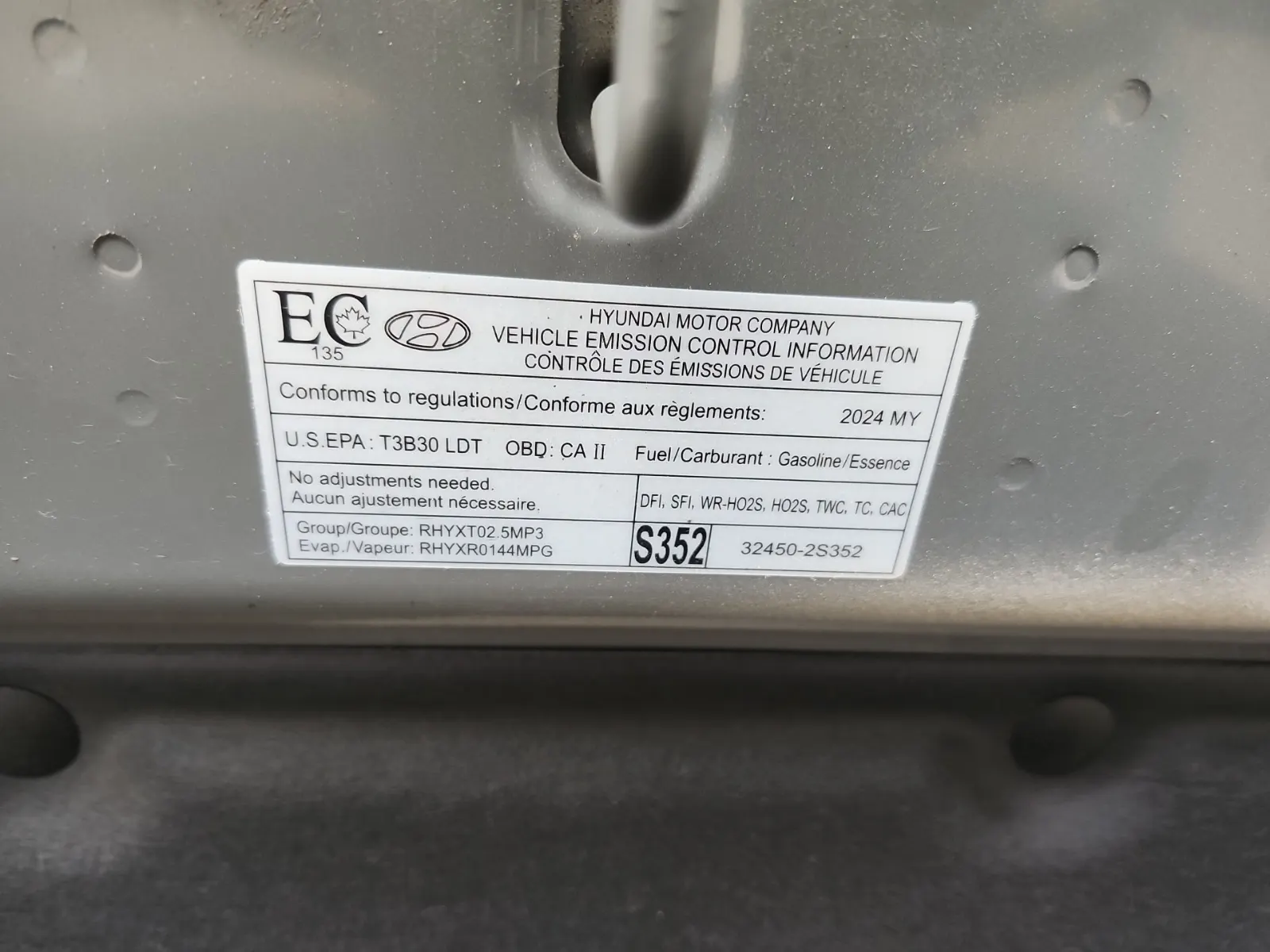 Emission Sticker Photo