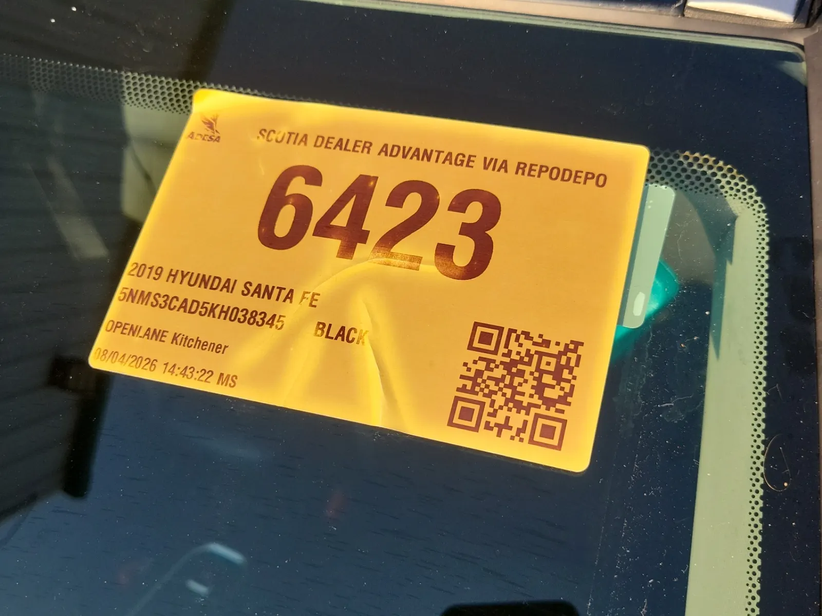 Inventory Label Photo