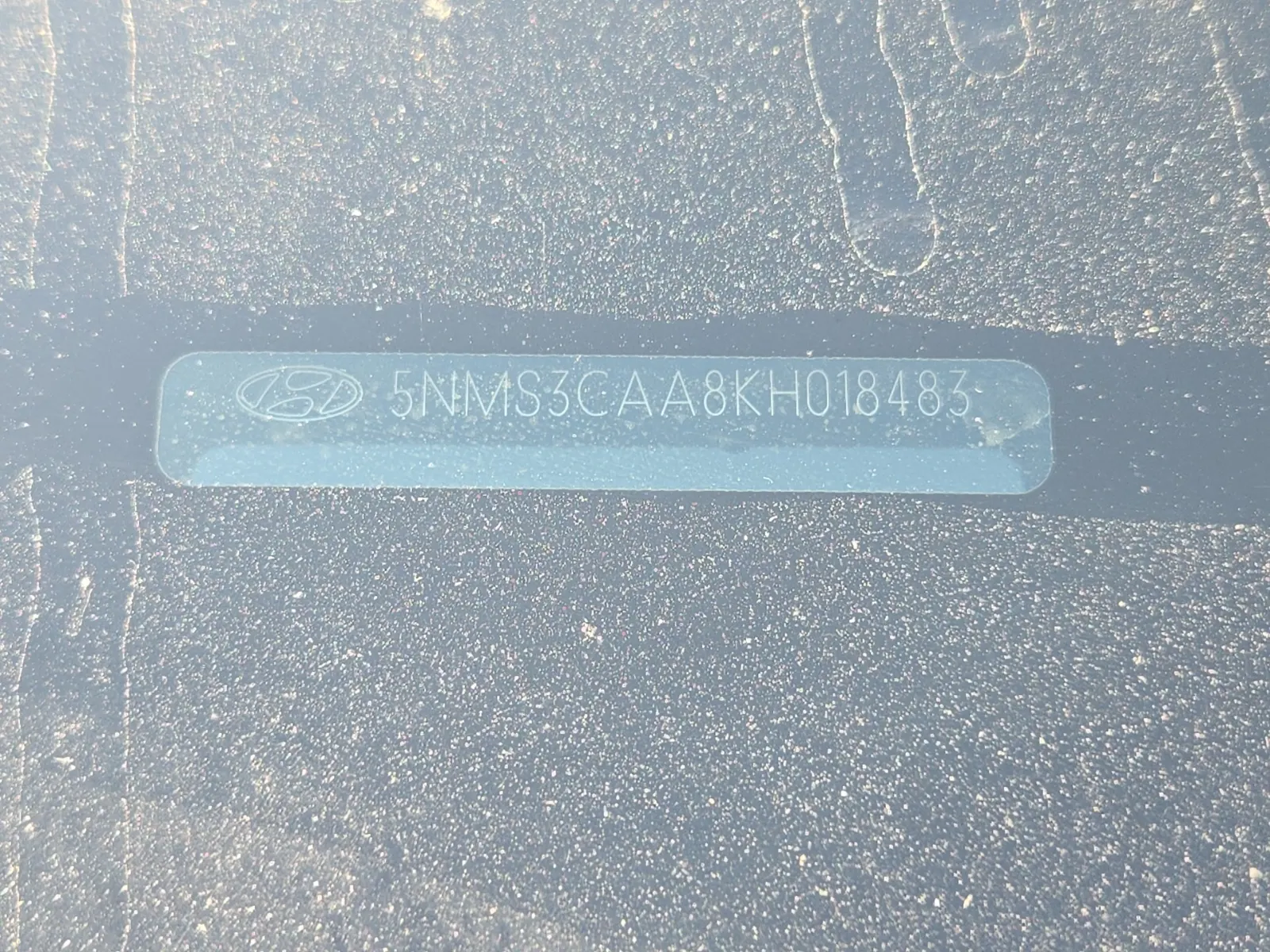Dash VIN Plate Photo