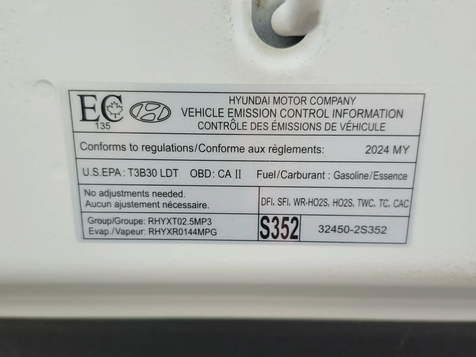 Emission Sticker Photo