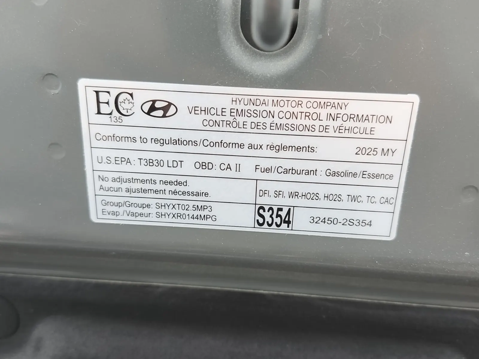 Emission Sticker Photo