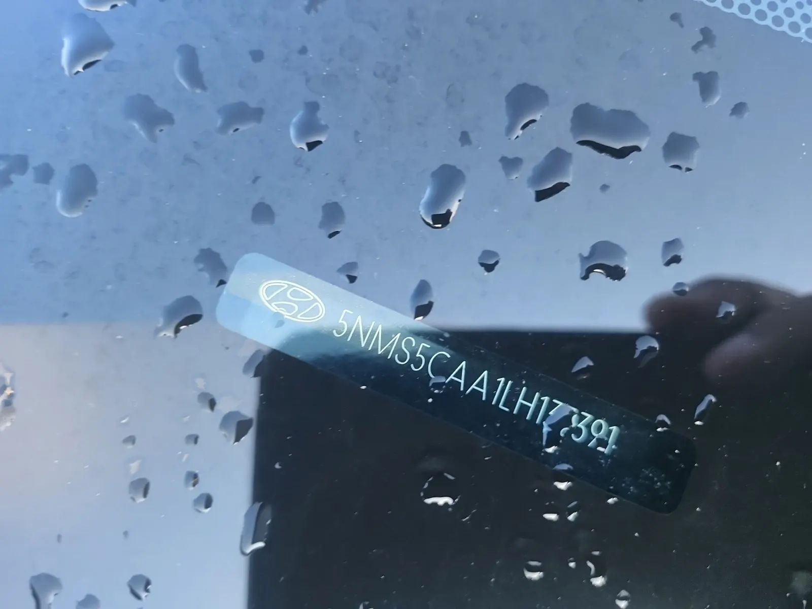 Dash VIN Plate Photo